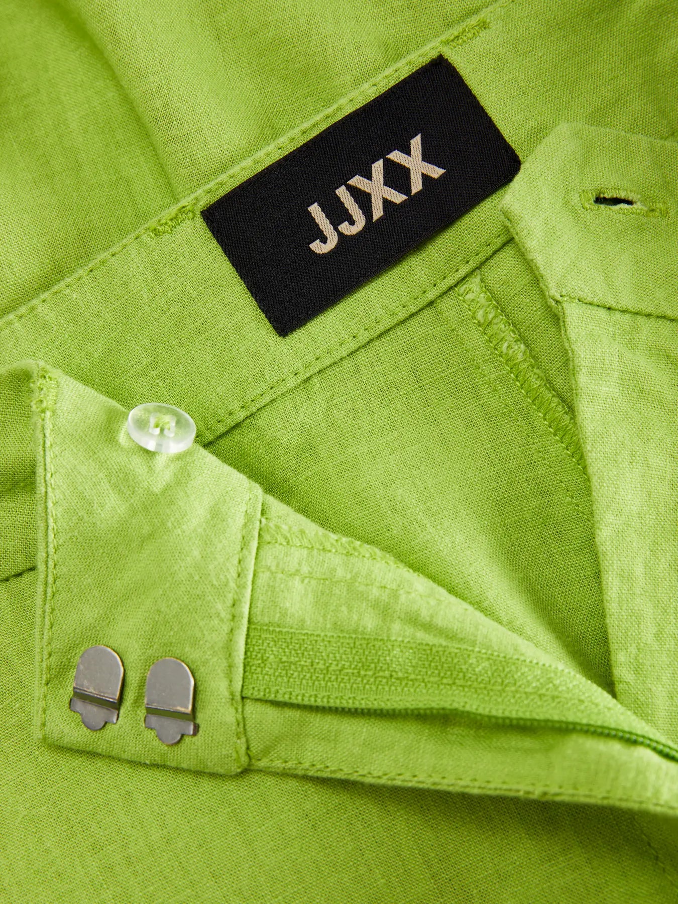 Parrot lime green linen trousers