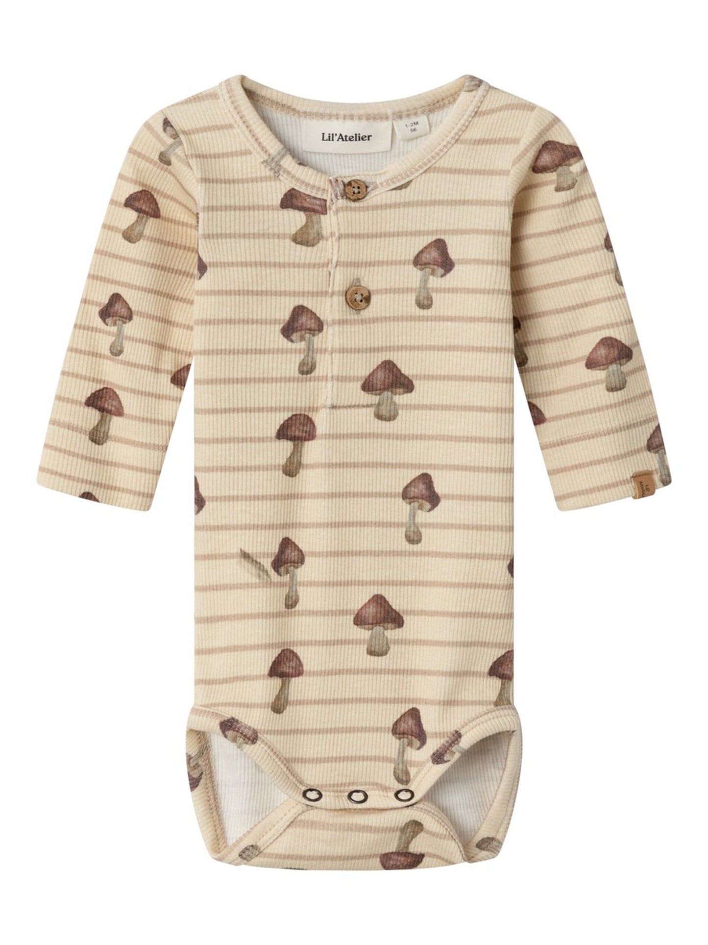 LIL' ATELIER Mushroom LONG SLEEVED ROMPER