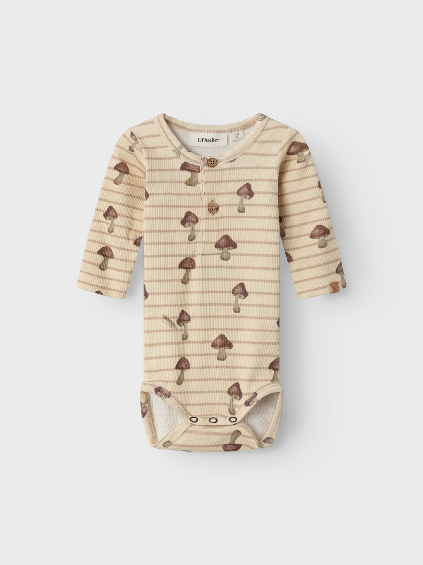 LIL' ATELIER Mushroom LONG SLEEVED ROMPER
