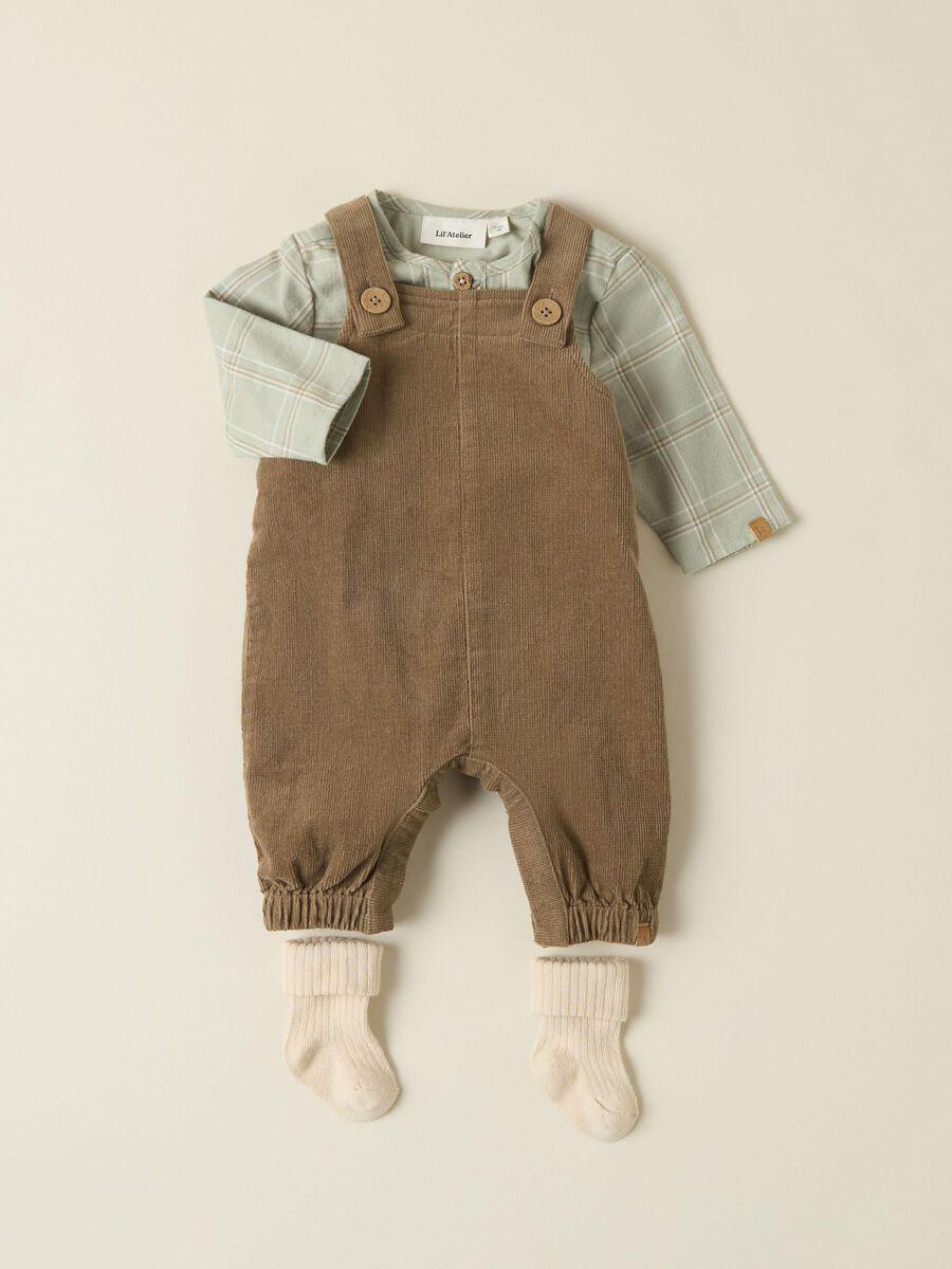LIL' ATELIER CORDUROY OVERALLS