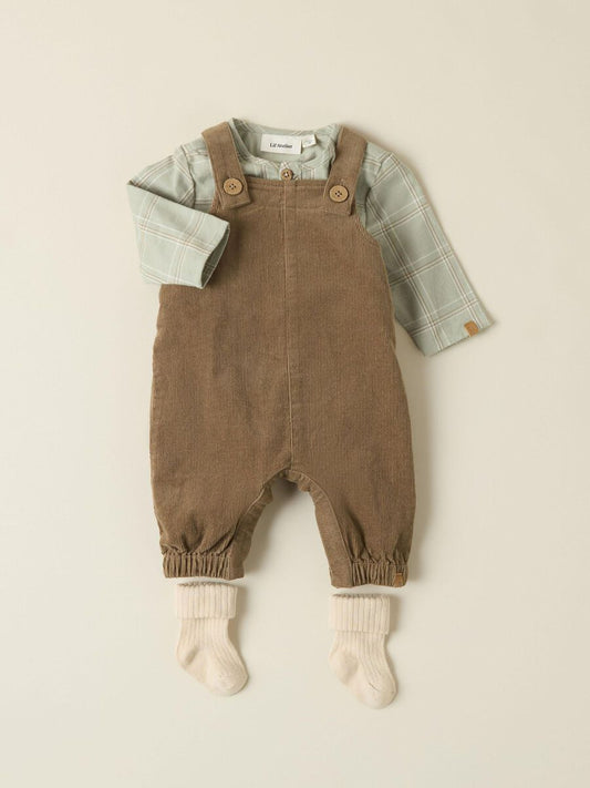 LIL' ATELIER CORDUROY OVERALLS