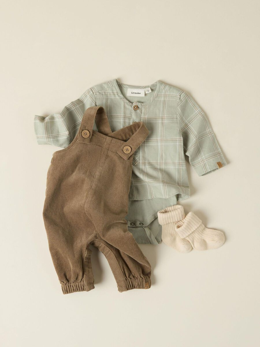 LIL' ATELIER CORDUROY OVERALLS
