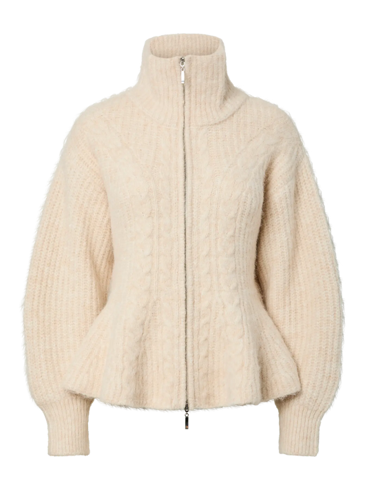 YASZIRA LS CABLE KNIT CARDIGAN