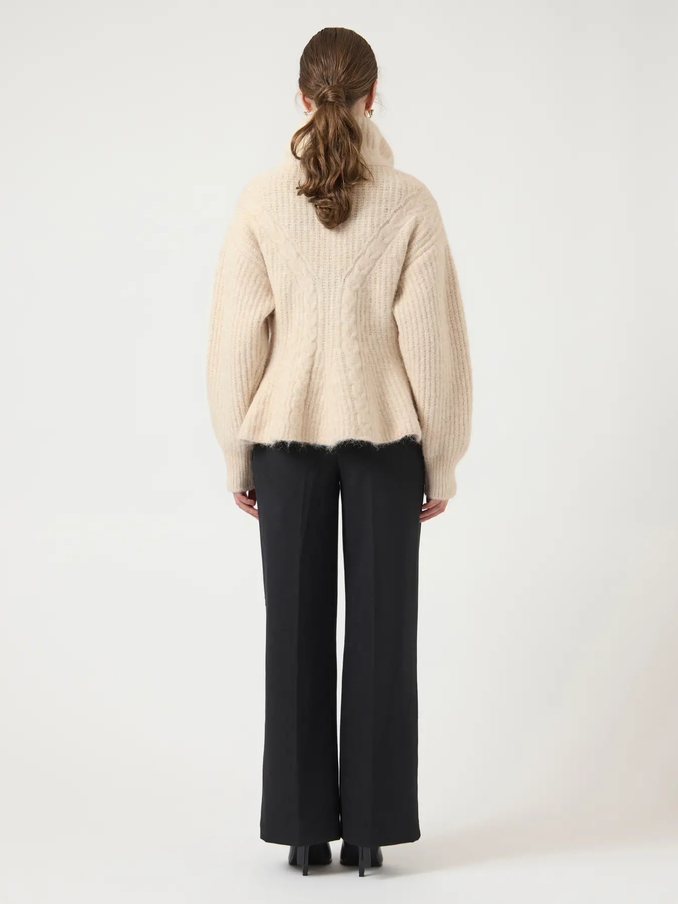 YASZIRA LS CABLE KNIT CARDIGAN