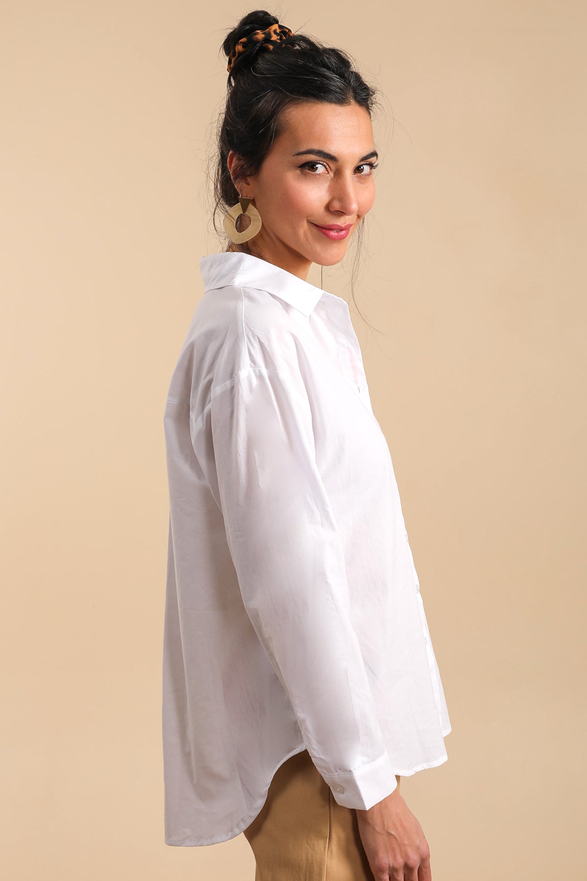 Mon amour print white shirt