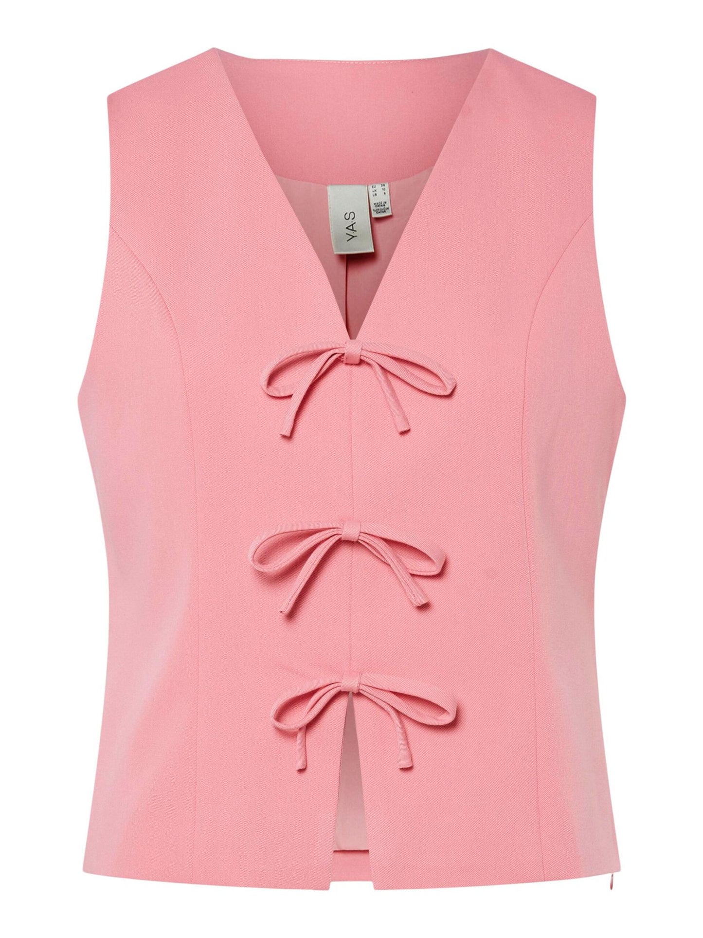 YASERNA SLEEVELESS PINK BOW TOP