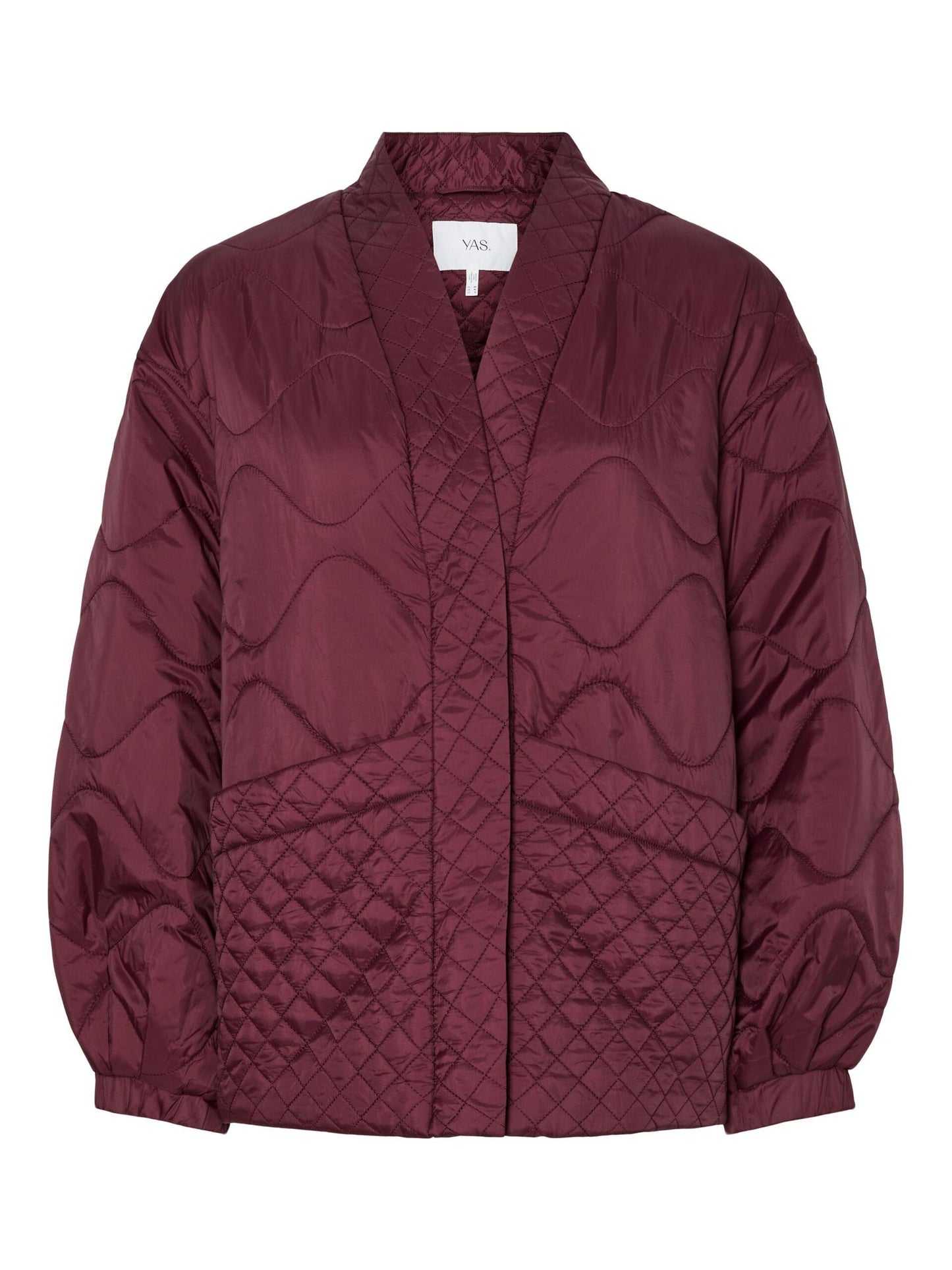 YASTUCCO PADDED QUILTED BURGUNDY JACKET