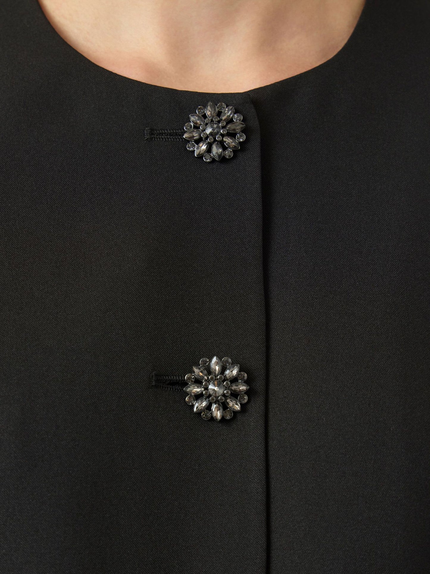 YASVETURA - Black diamond button blazer