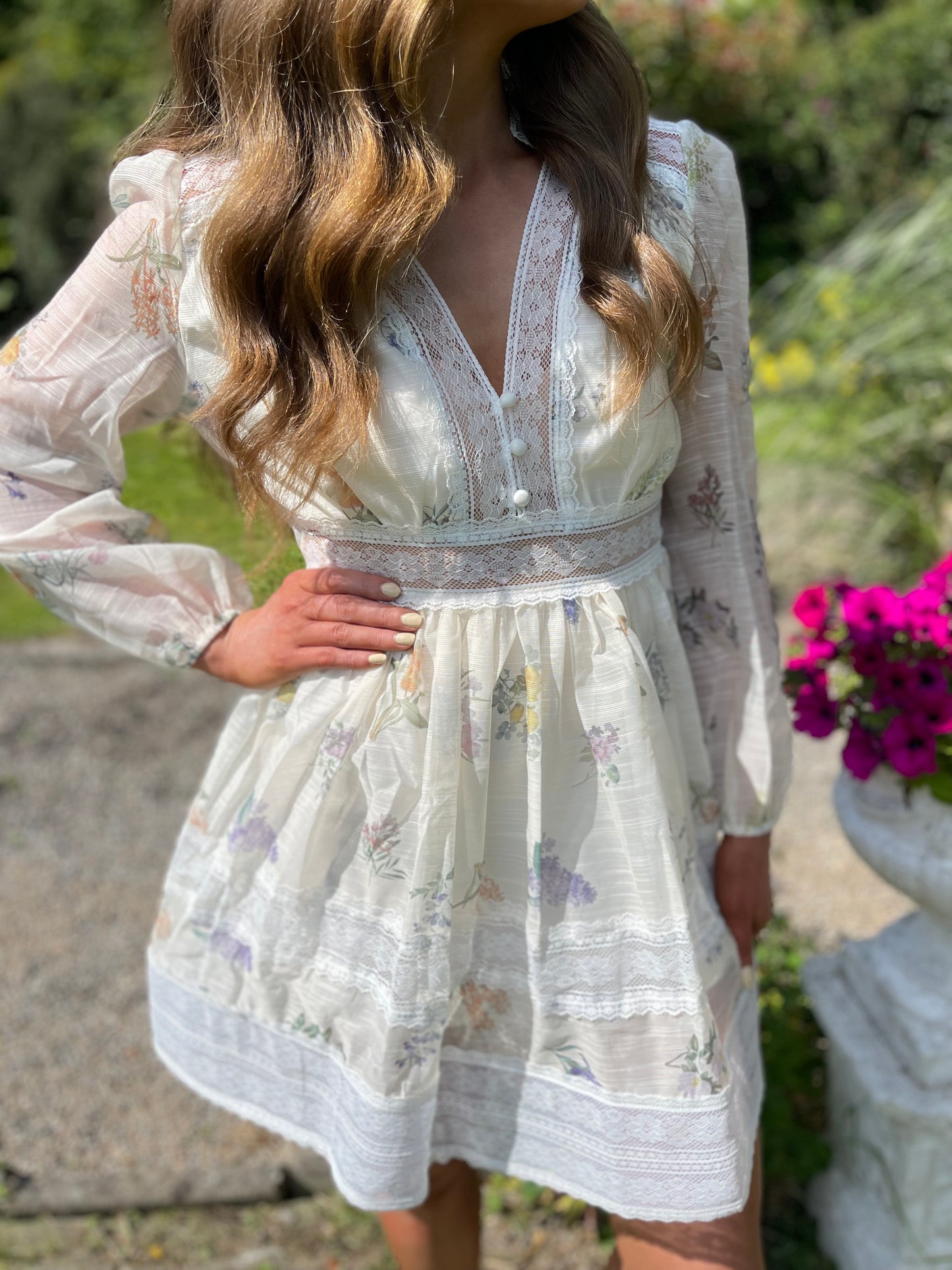 Charlotte floral lace dress