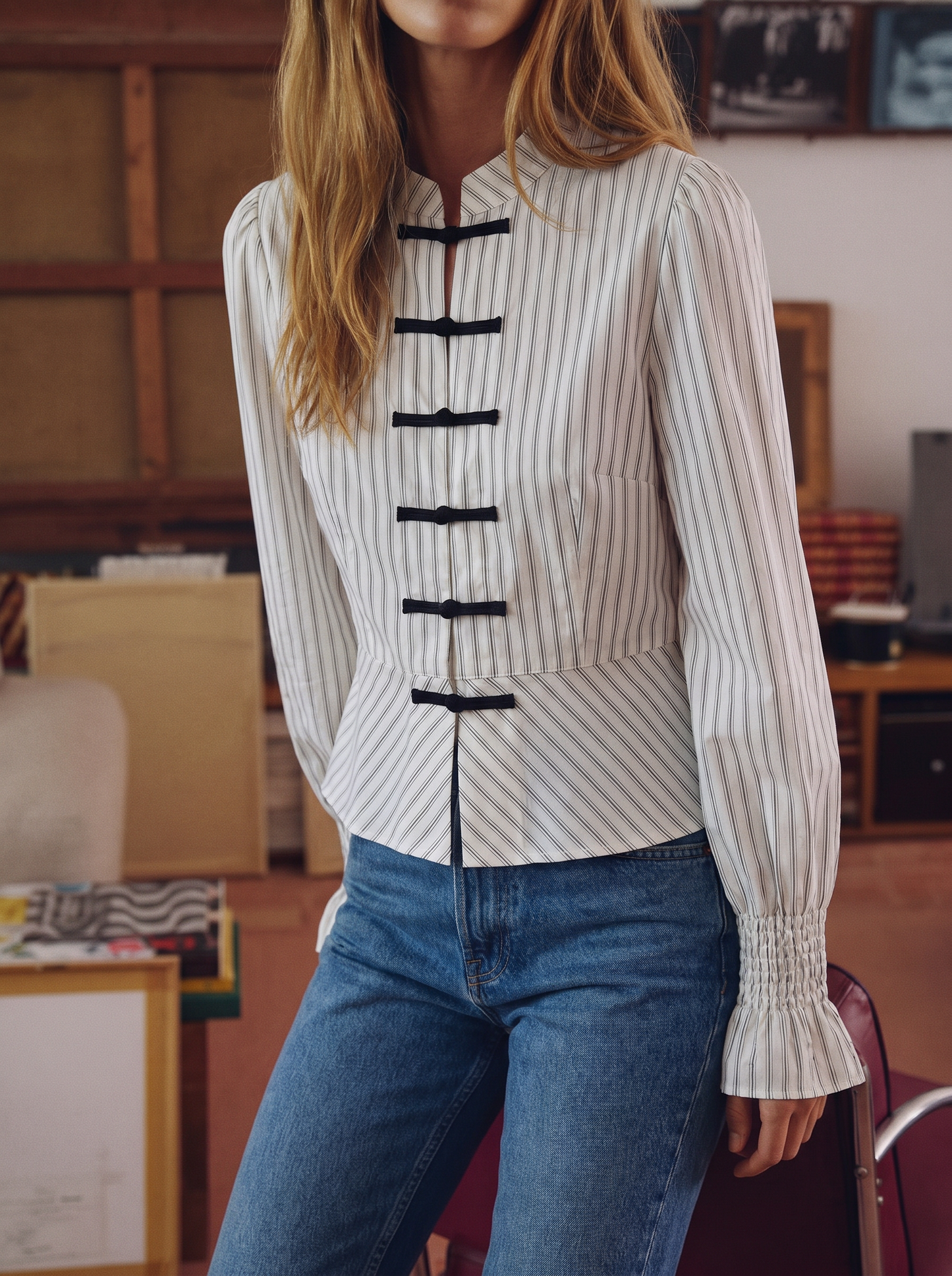 Nora striped blouse