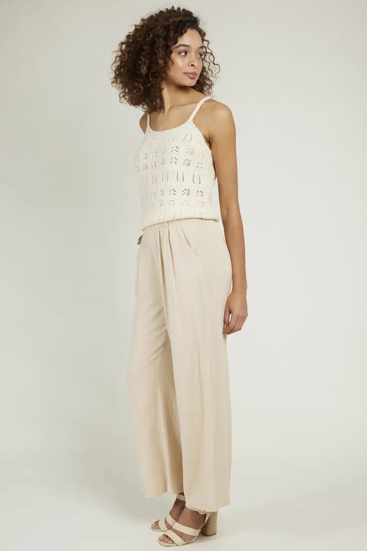 Daph crochet woven top