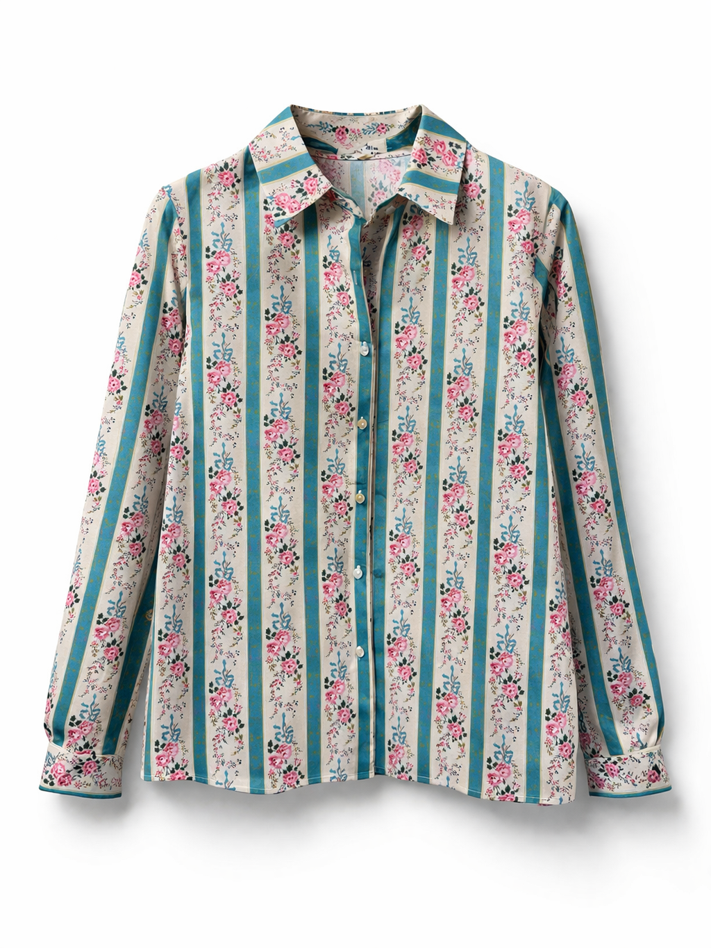 Ciara green floral blouse