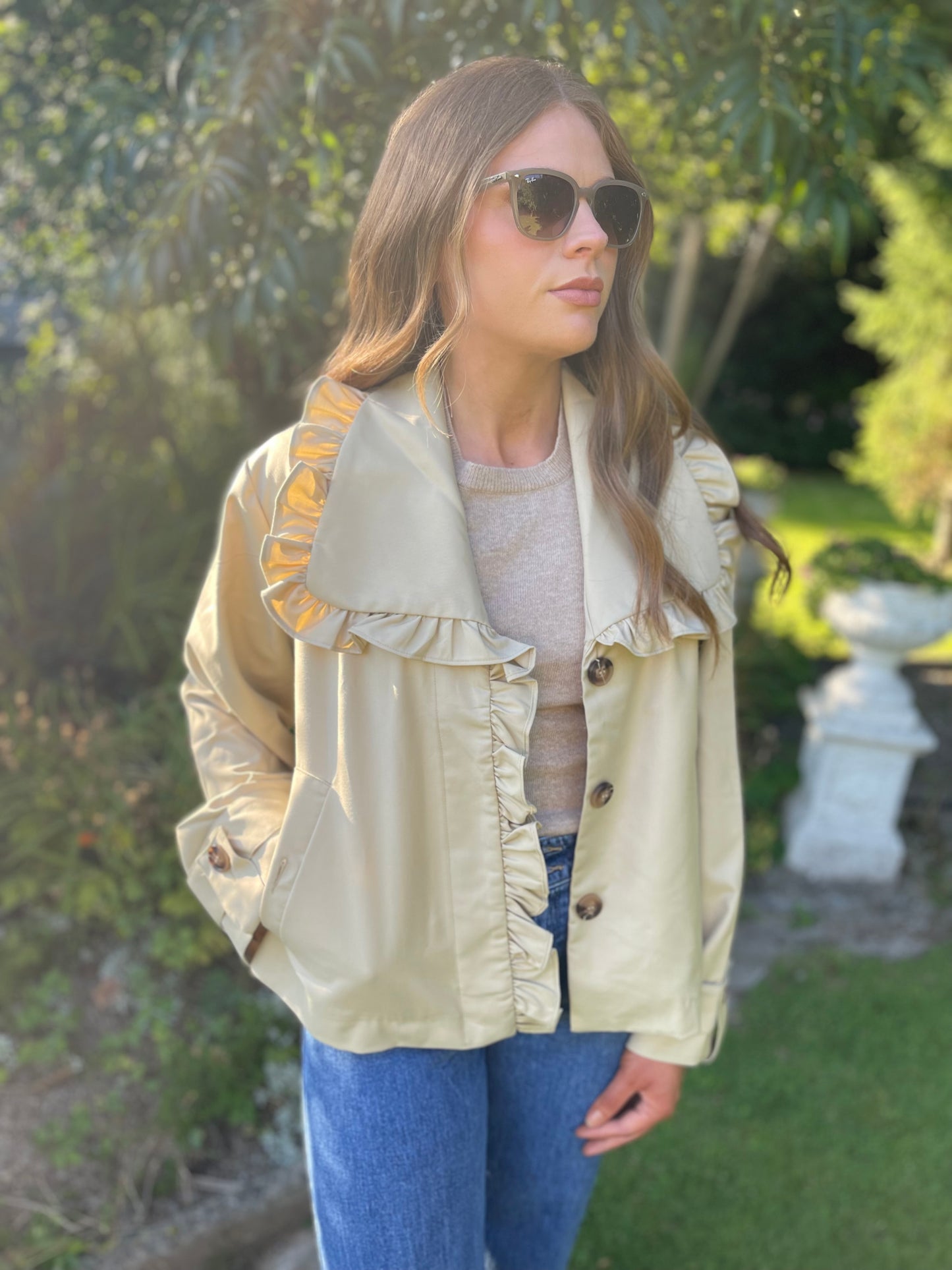 Lydia cashmere blend taupe jumper