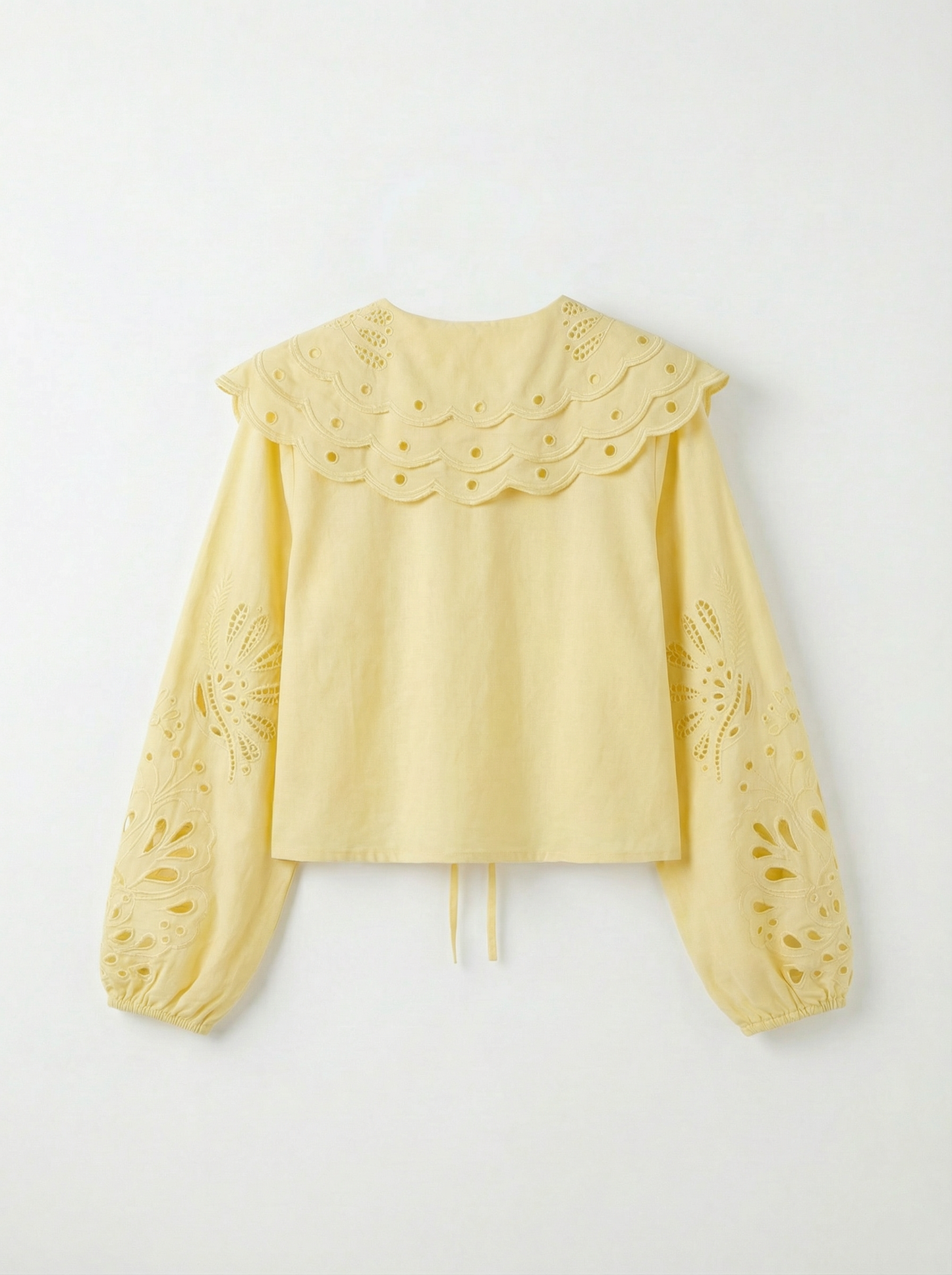 Betty yellow Peter Pan collar blouse