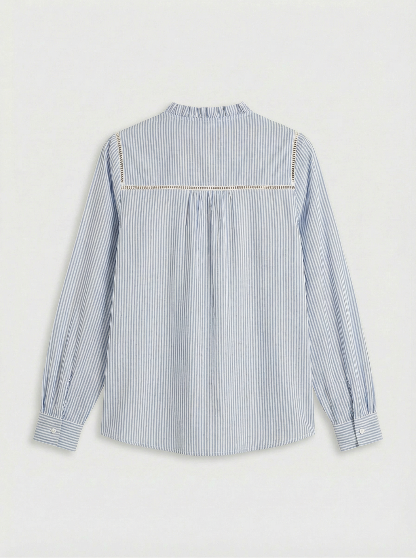 Christine blue stripe blouse