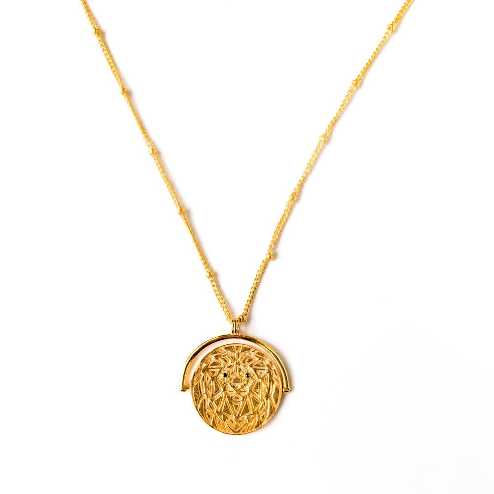 Lion Medallion Necklace