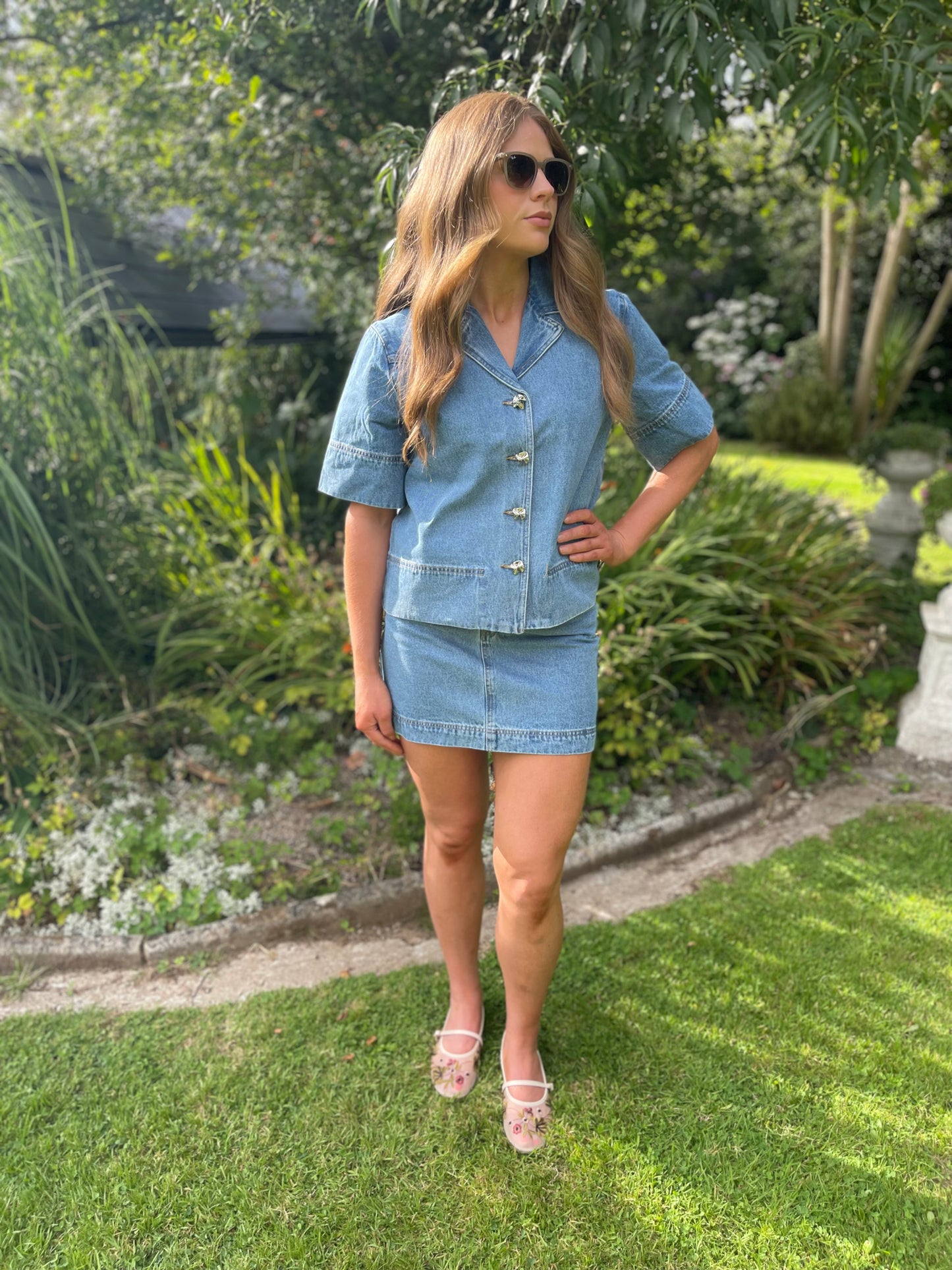 YASCECI Denim button shirt