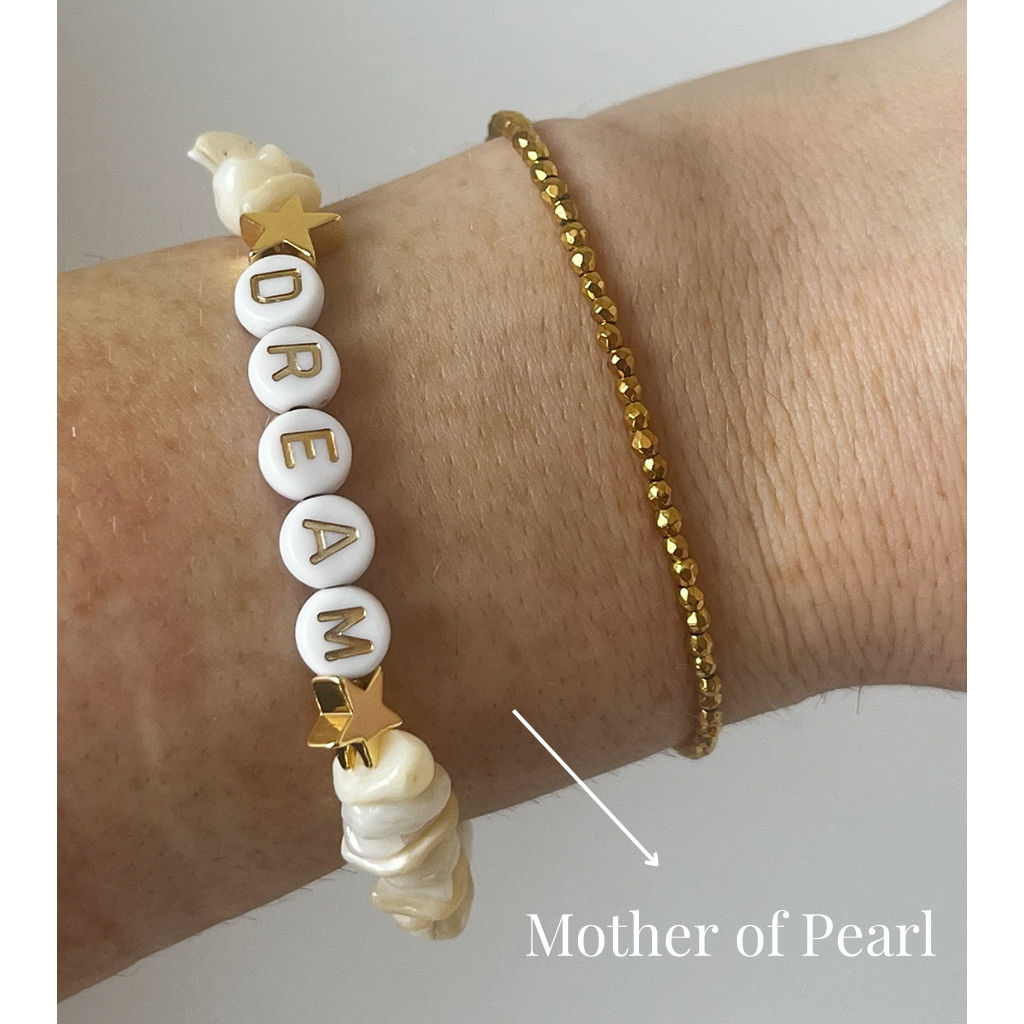 Personalised name bracelets