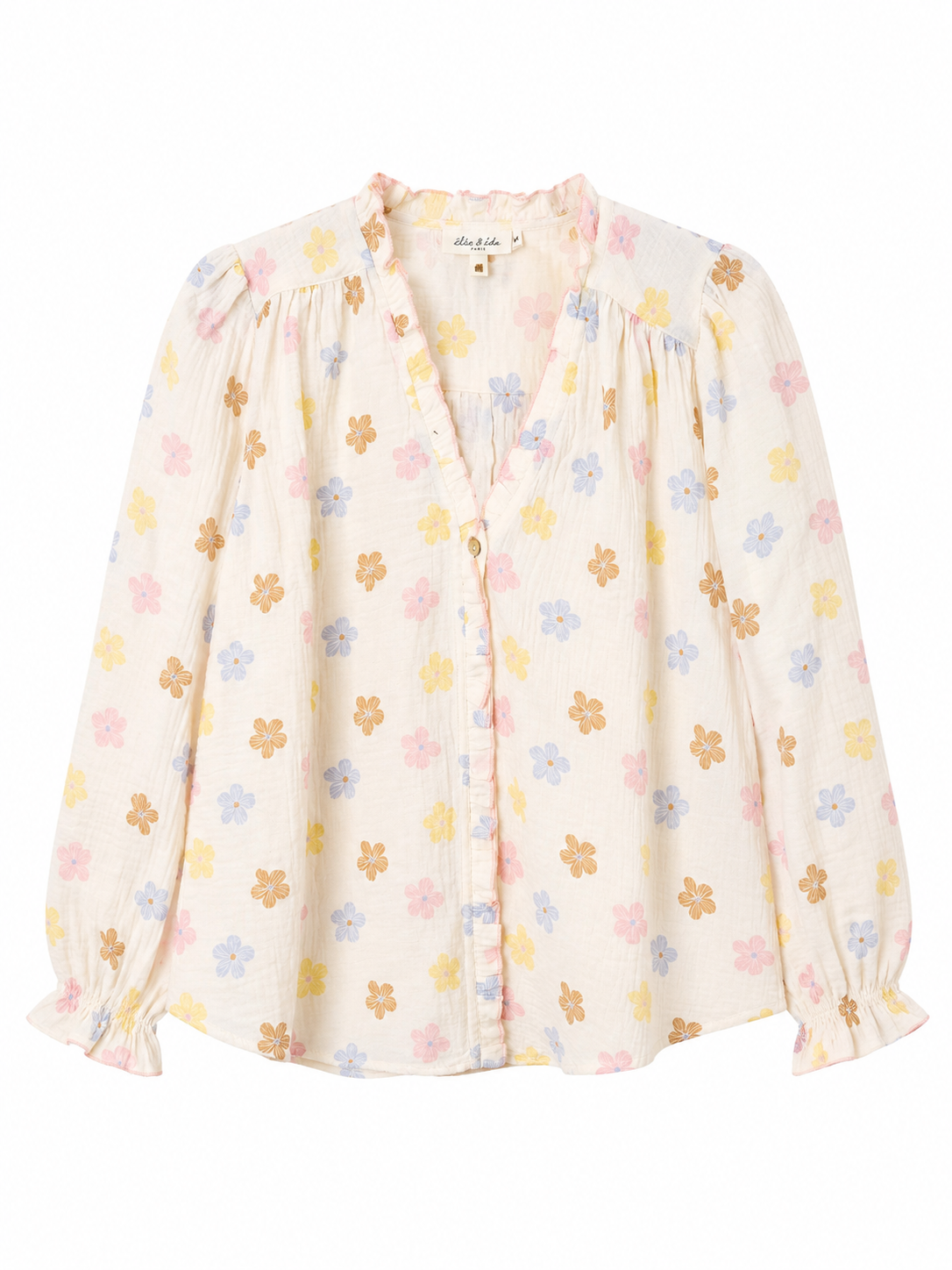 Anita pastel floral blouse