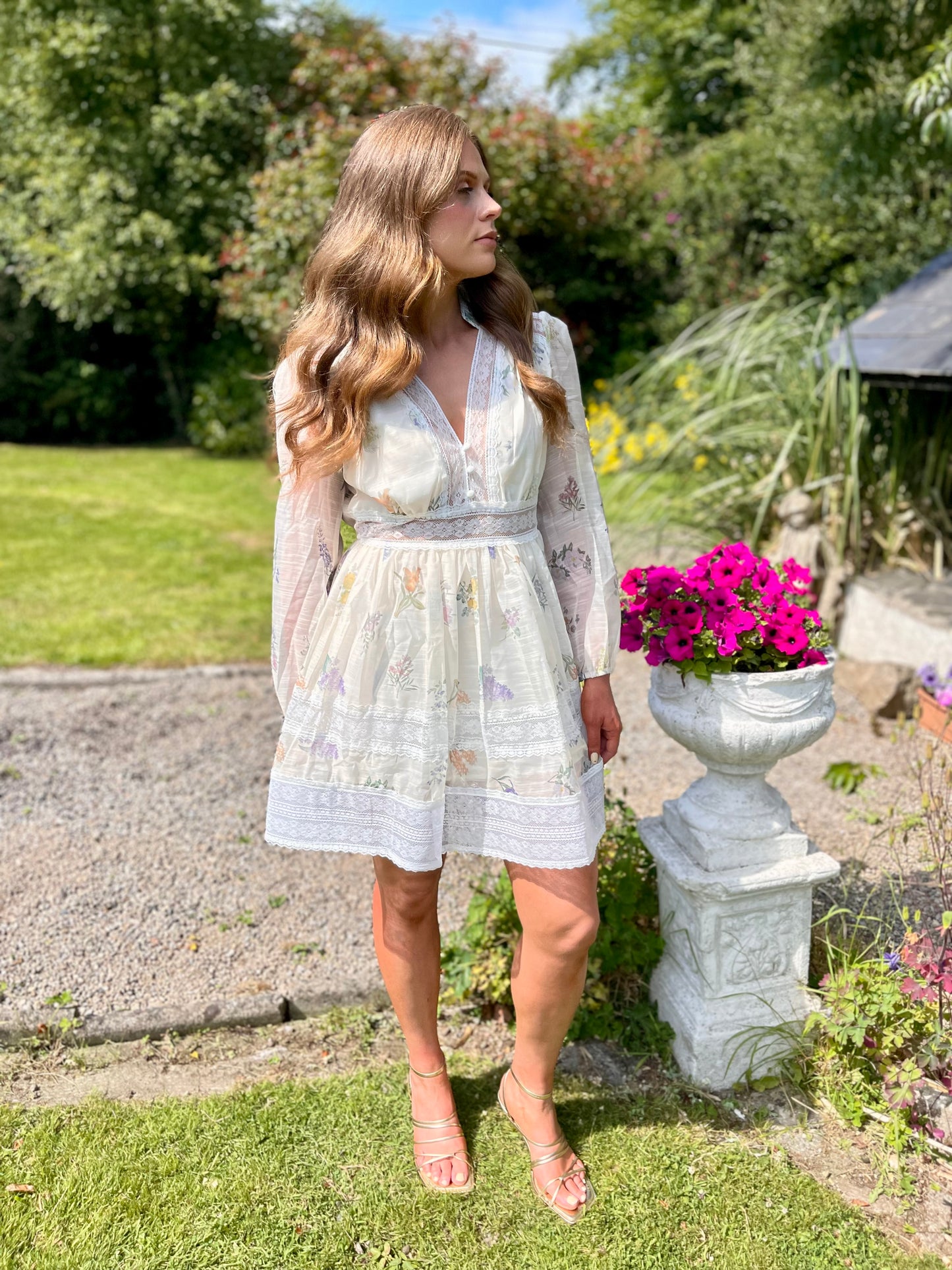 Charlotte floral lace dress