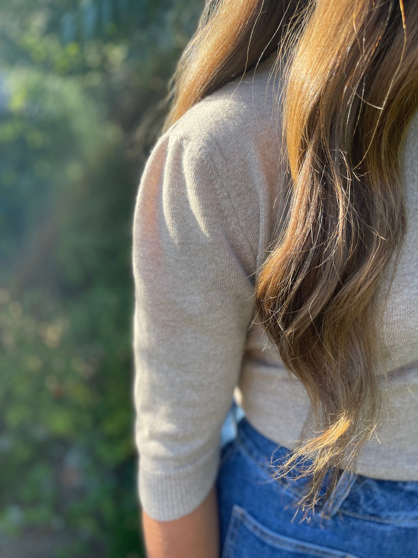 Lydia cashmere blend taupe jumper