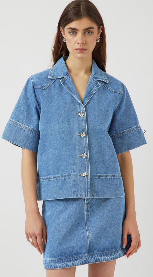 YASCECI Denim button shirt