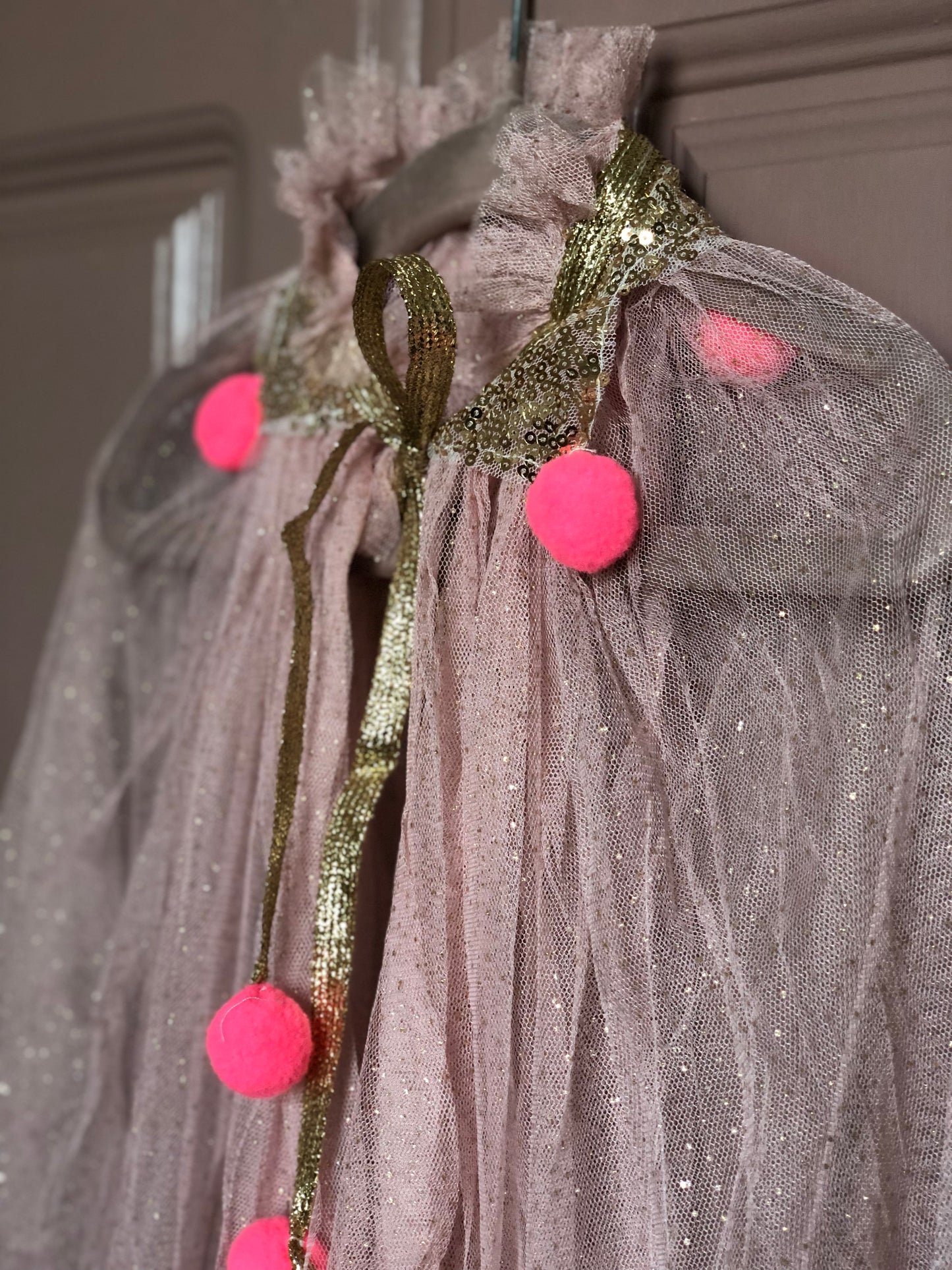 Sequin girls cape