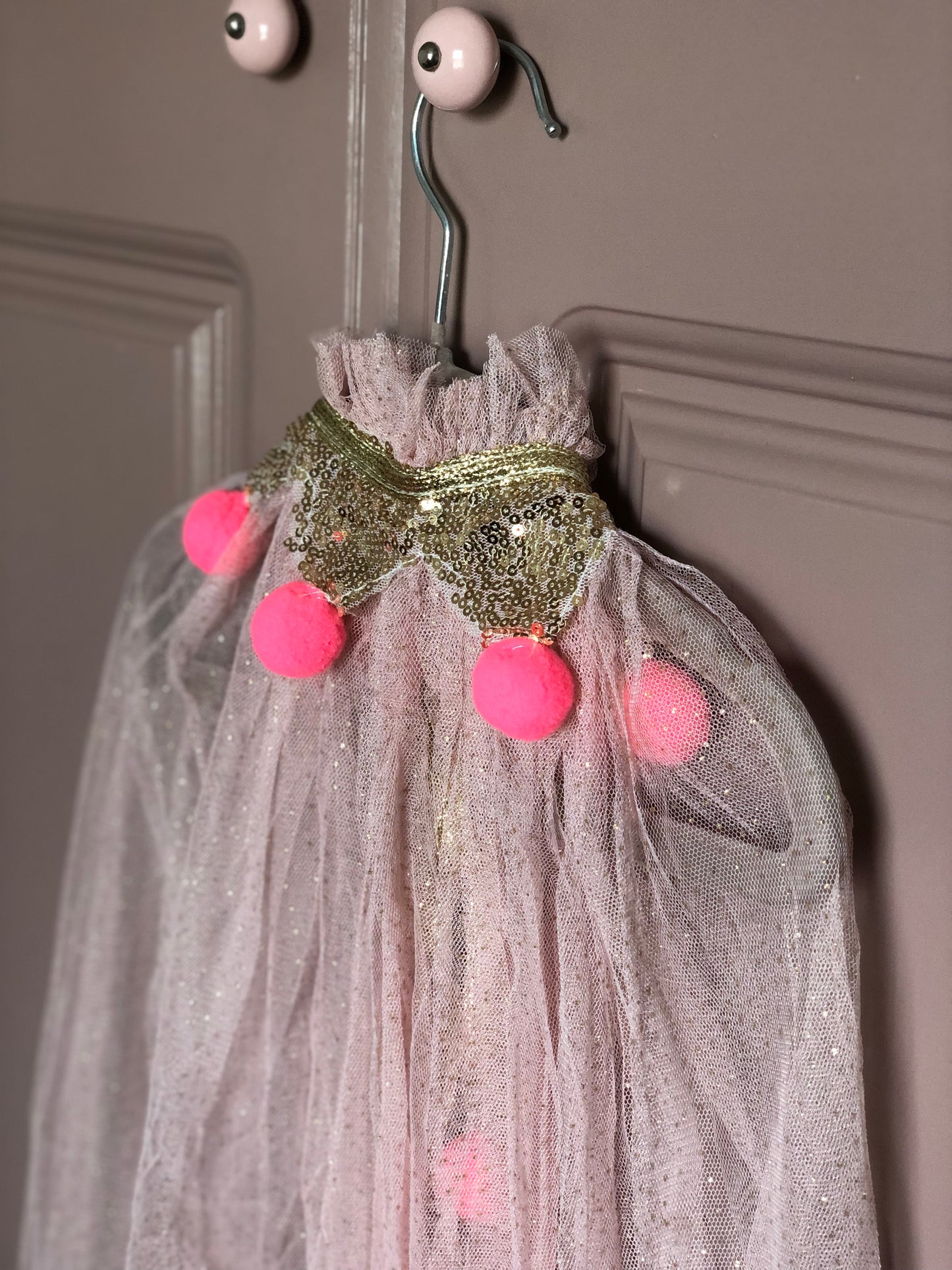 Sequin girls cape