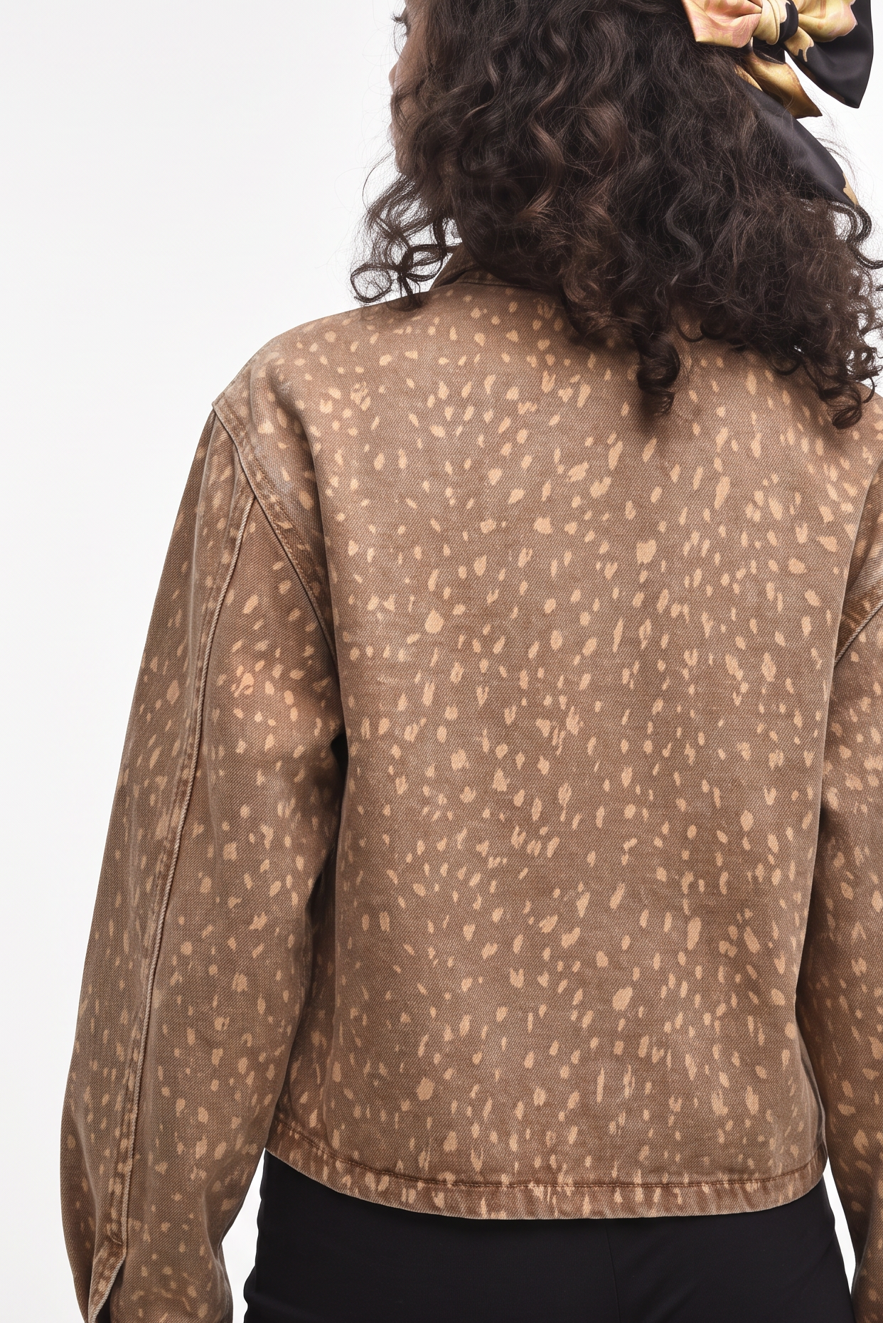 Bambi denim funnel neck jacket