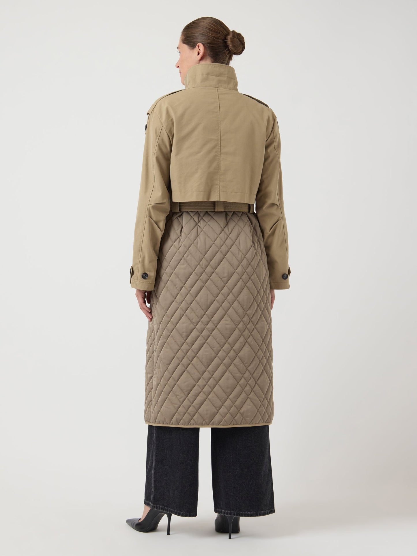 YASPRIXO COAT - Classic 2 piece coat - sepia tint