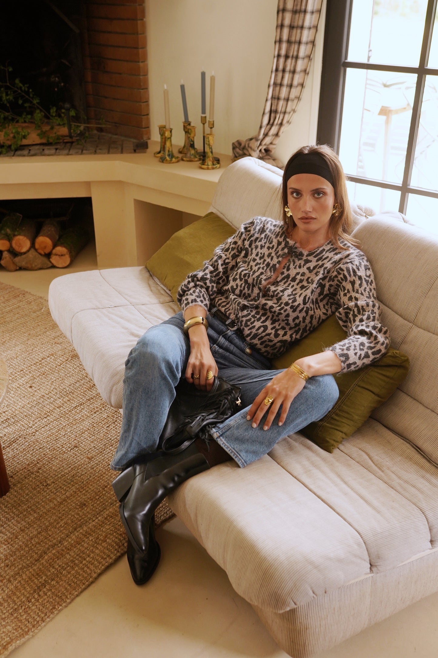 Maria leopard print soft cardigan