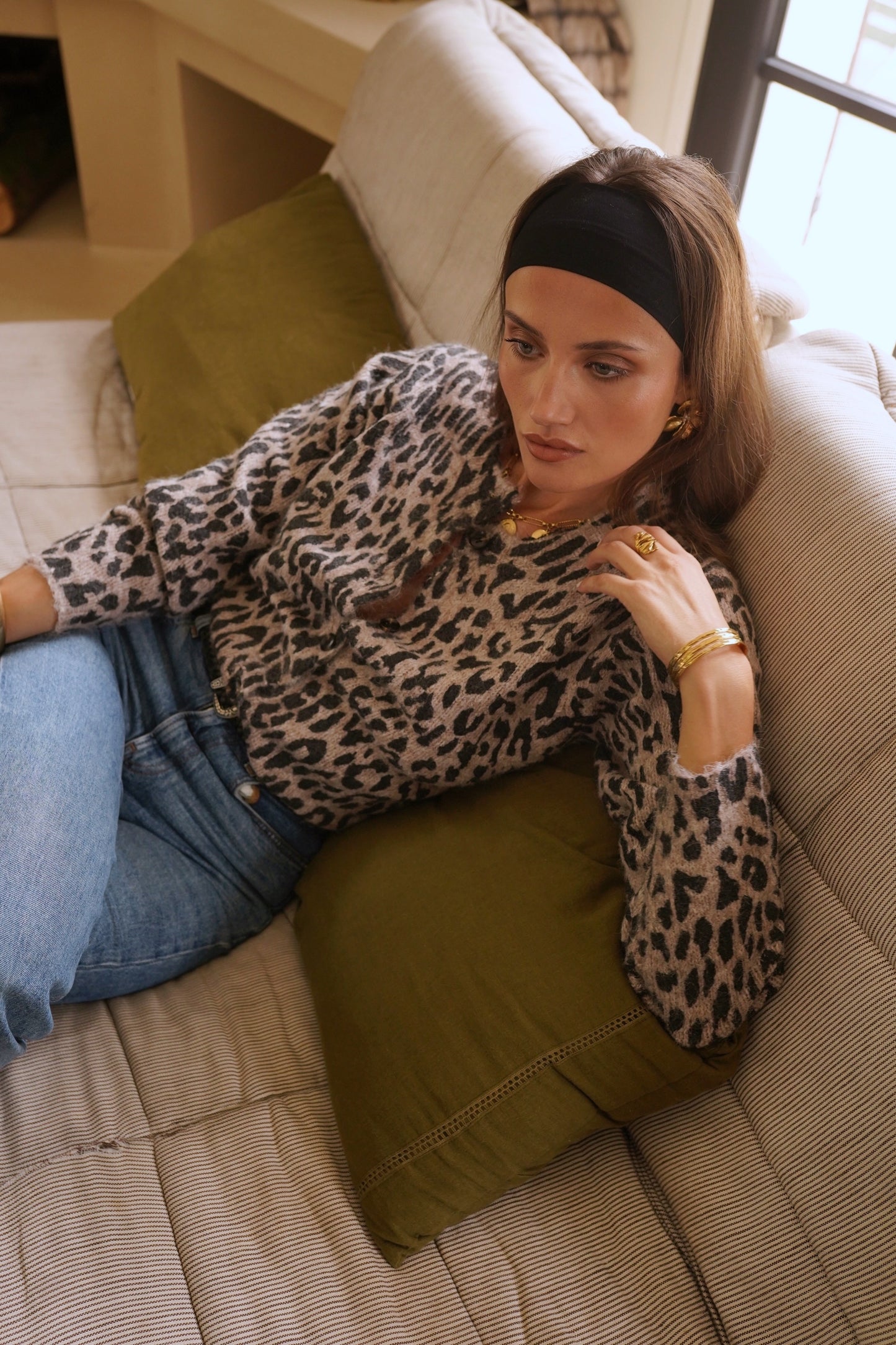 Maria leopard print soft cardigan