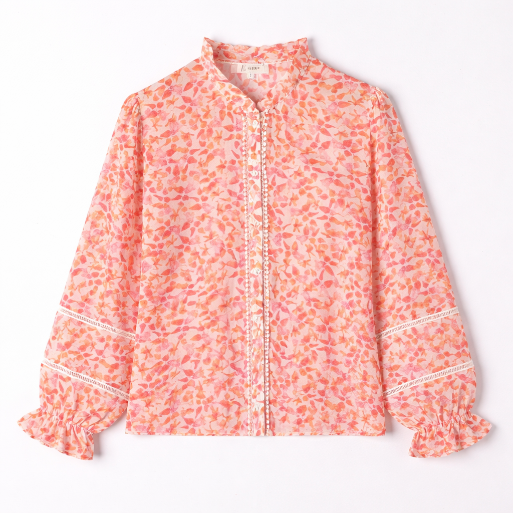 Etta floral boho blouse