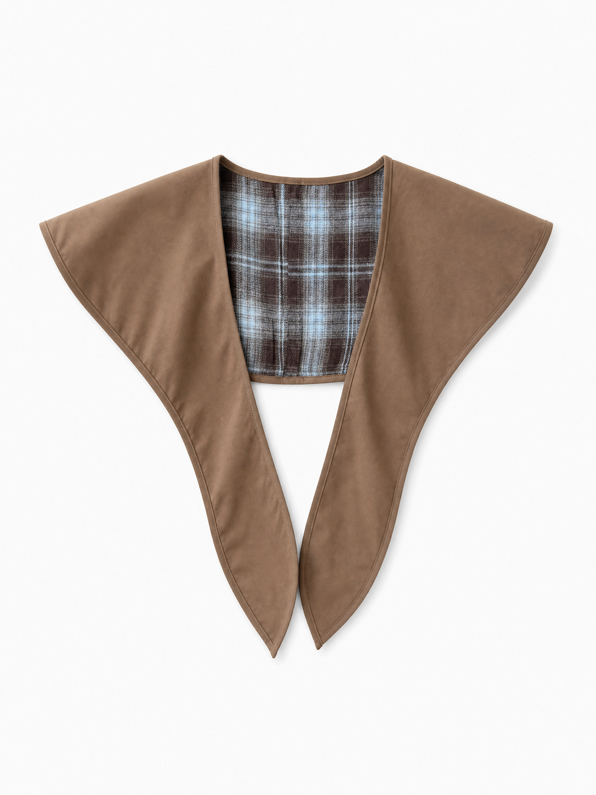 Eliza check print short trench jacket