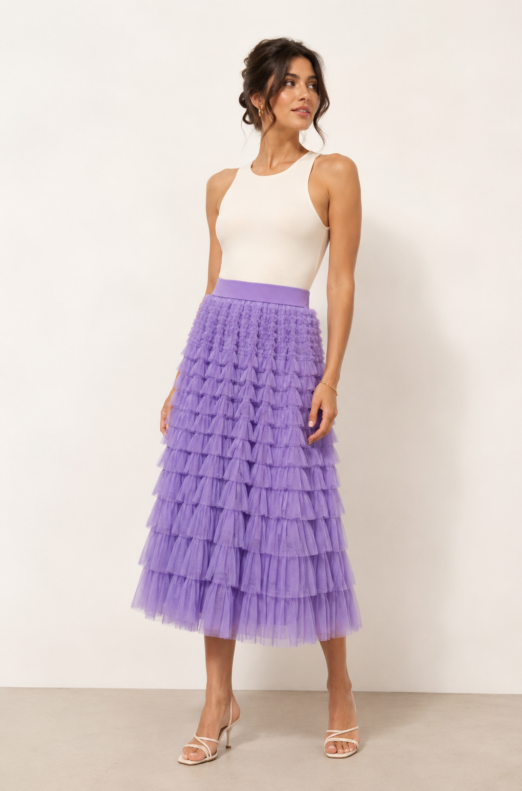 Noa purple tulle skirt