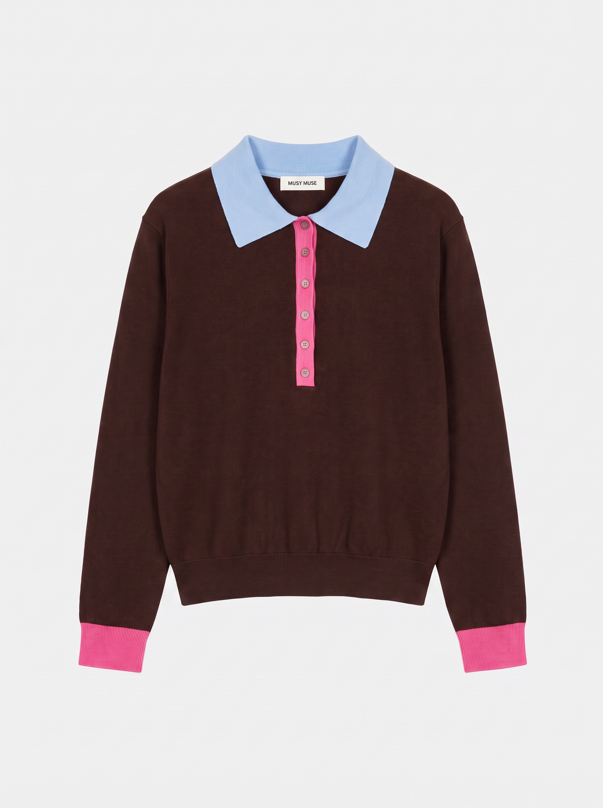 Maggie rugby pink and brown jumper