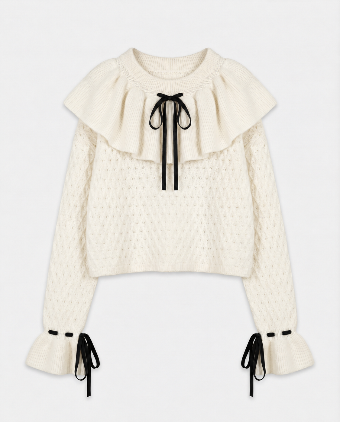 Marie bow frill jumper
