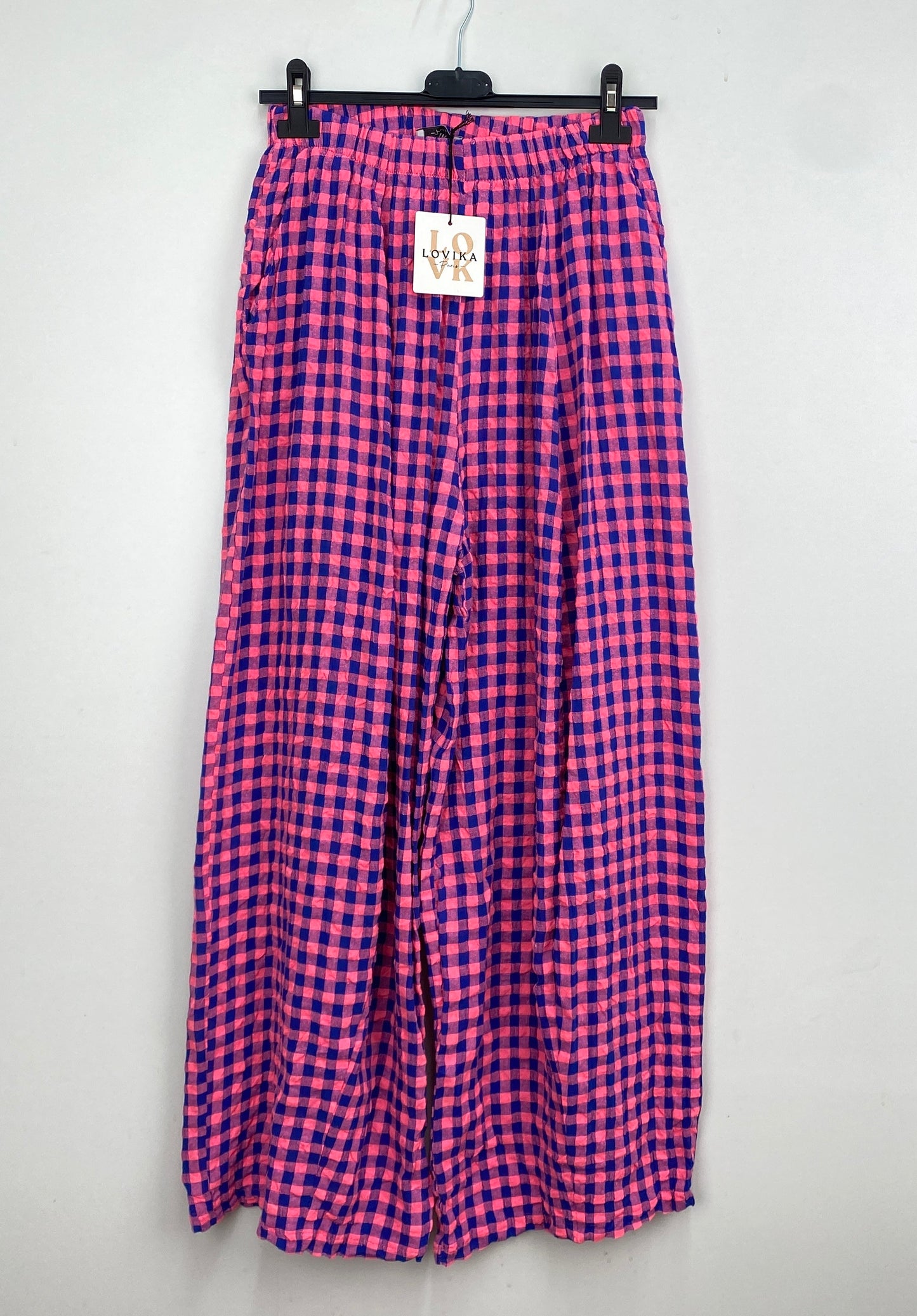 Sasha purple gingham pants