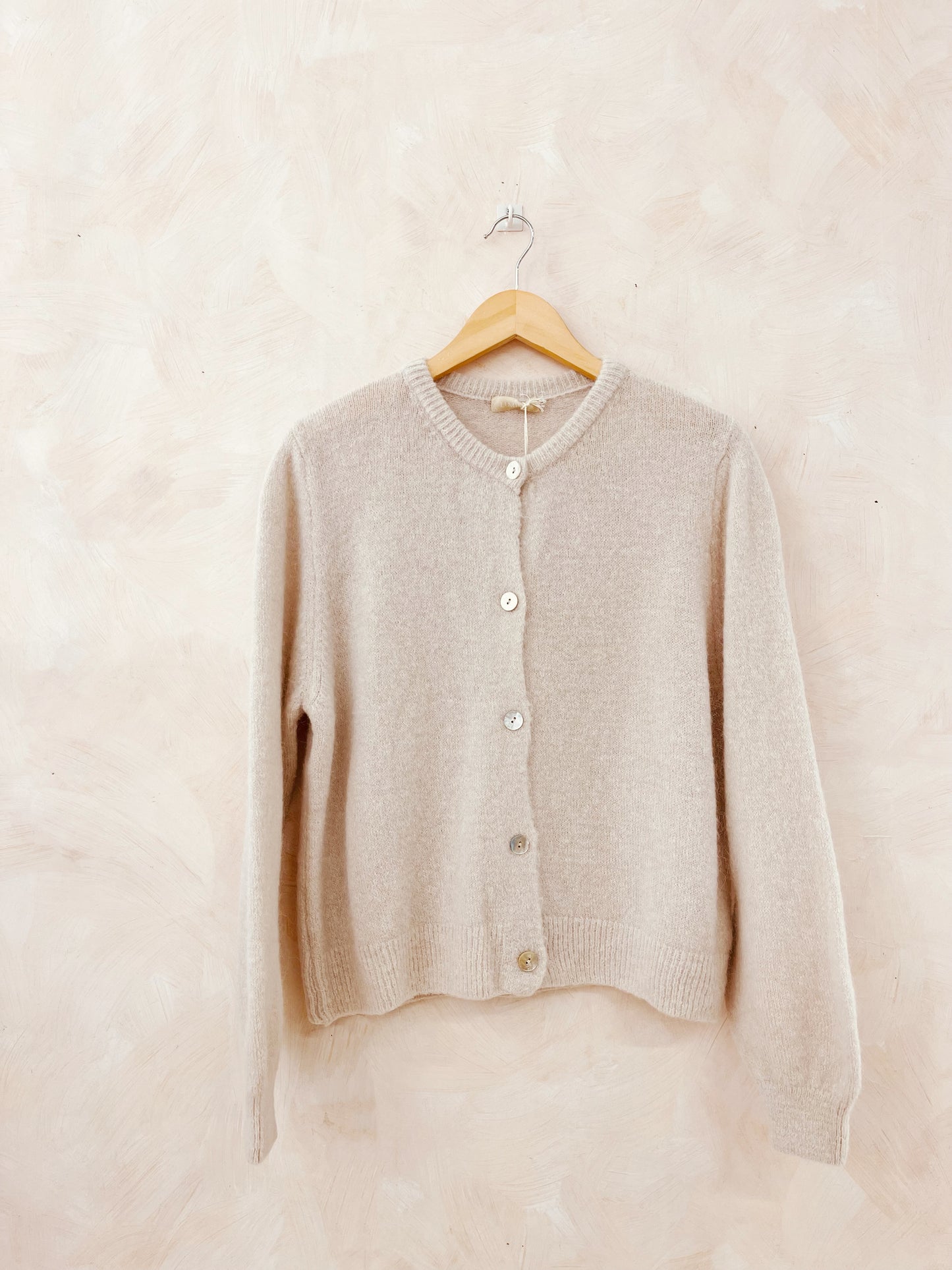 Isla beige alpaca soft cardigan
