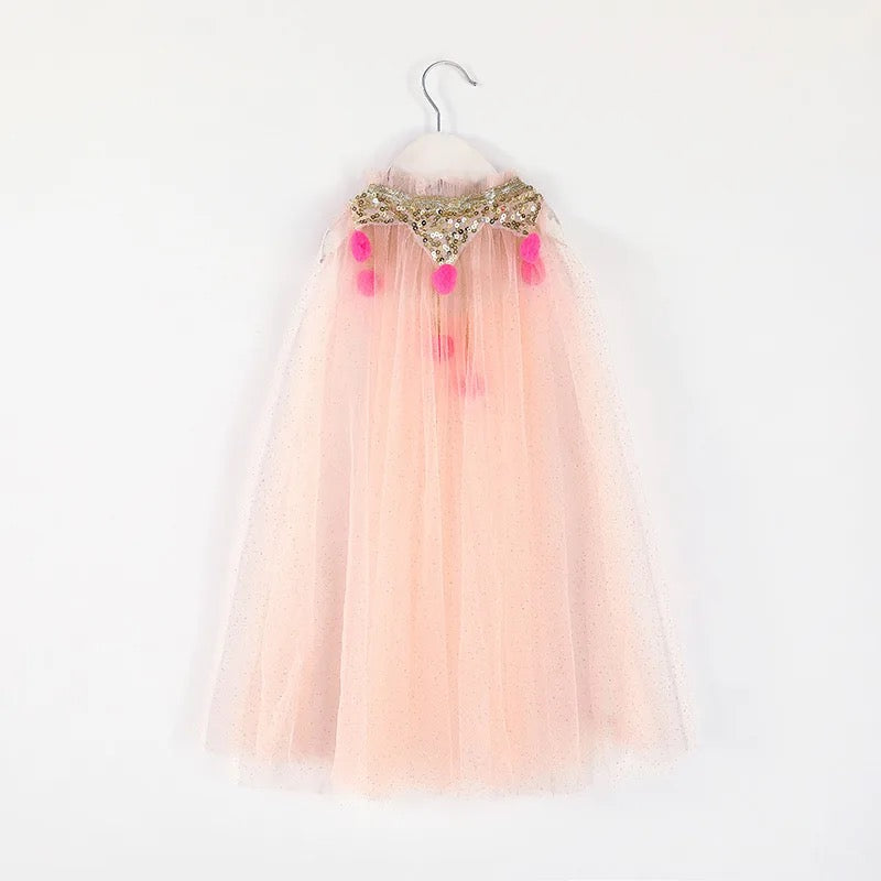 Sequin girls cape