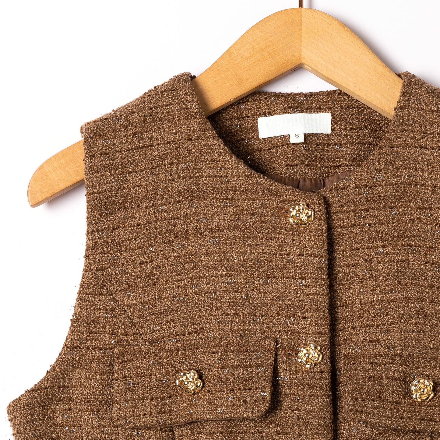Tilly tweed chocolate waistcoat