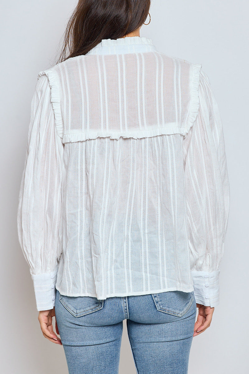 Millie boho embroidered blouse