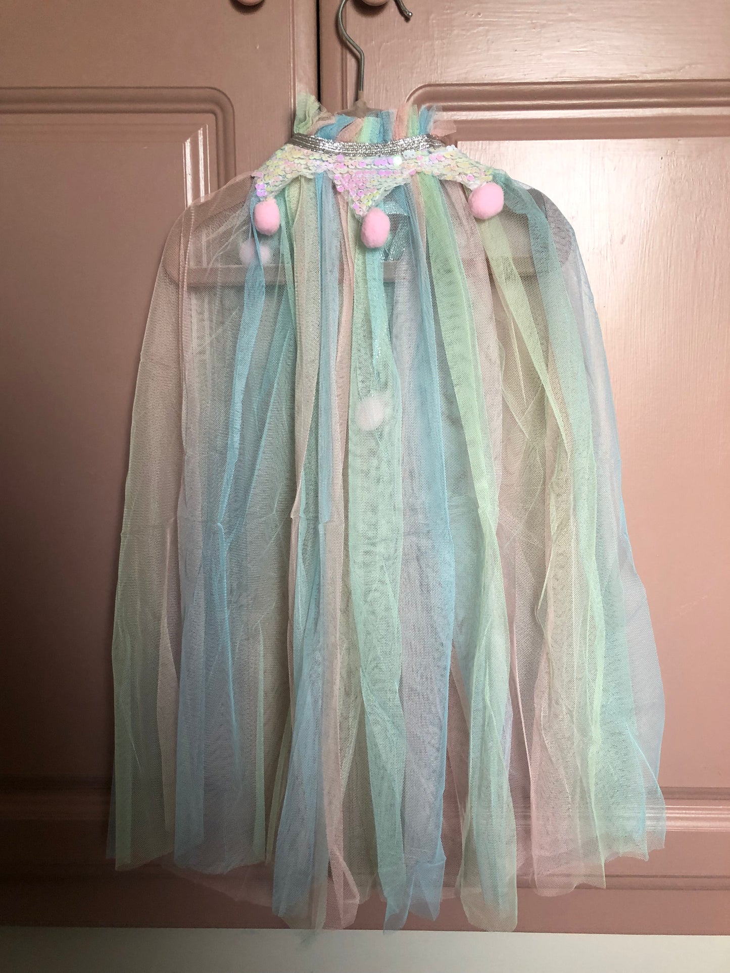 Sequin girls cape