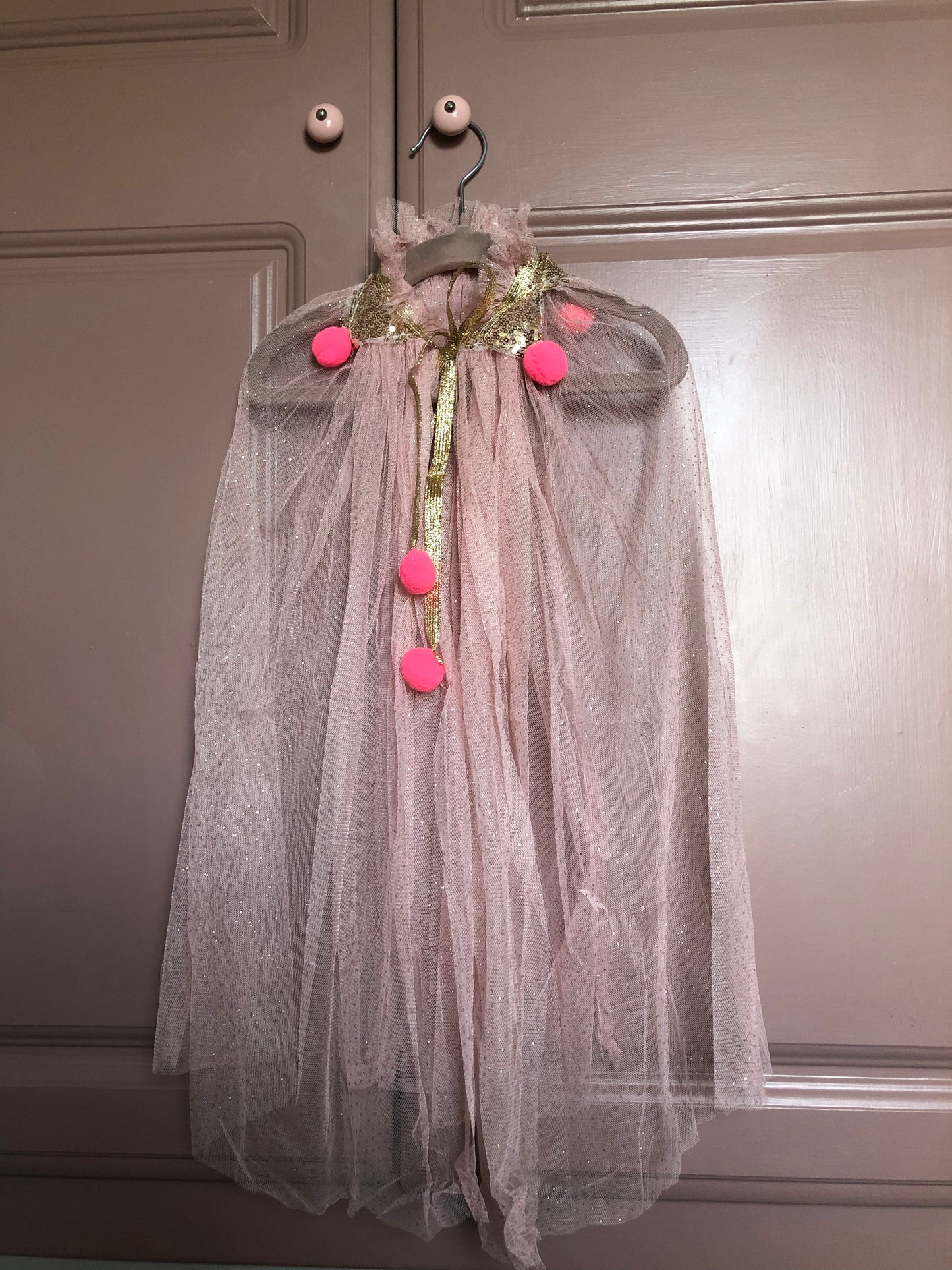 Sequin girls cape