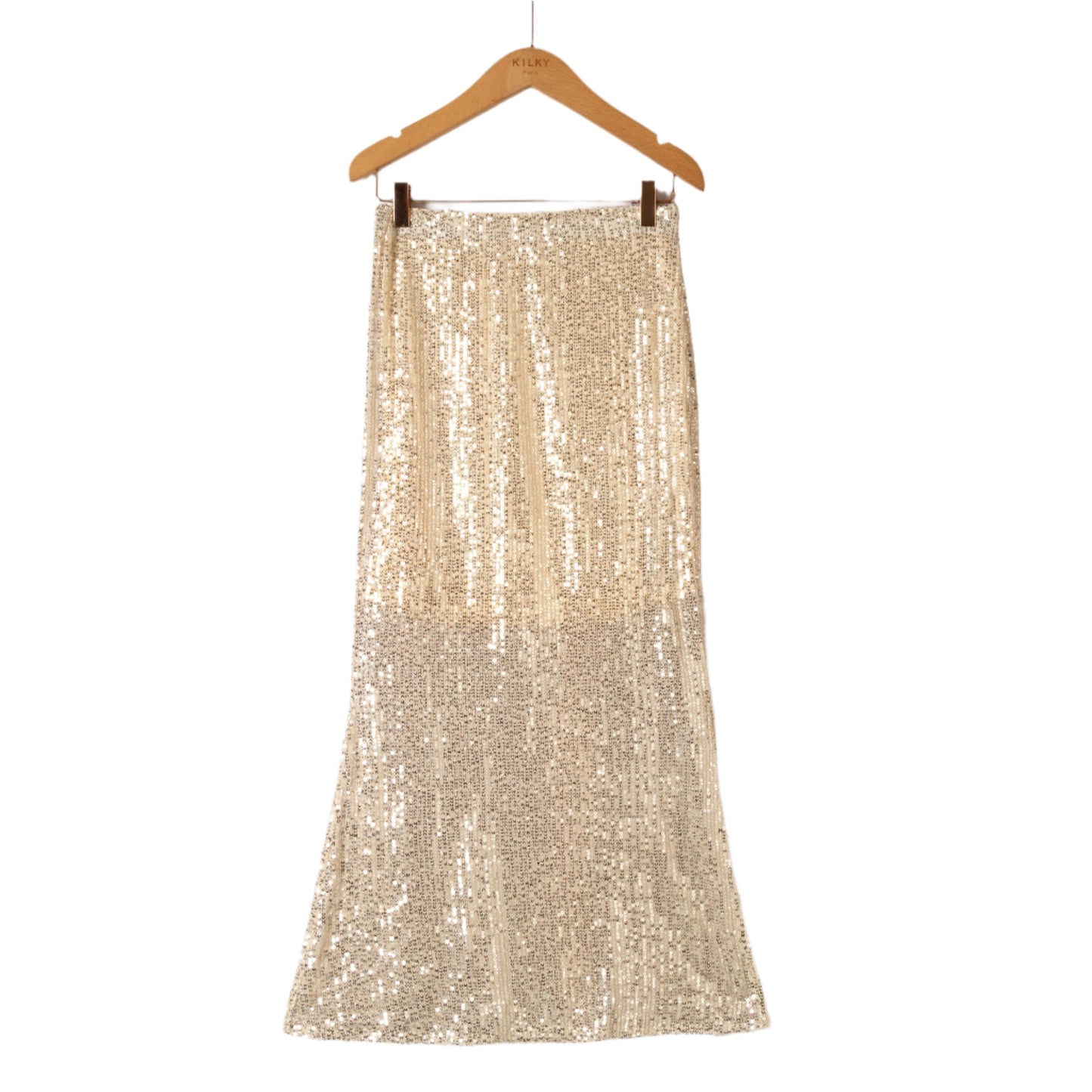 Beth gold sequin skirt