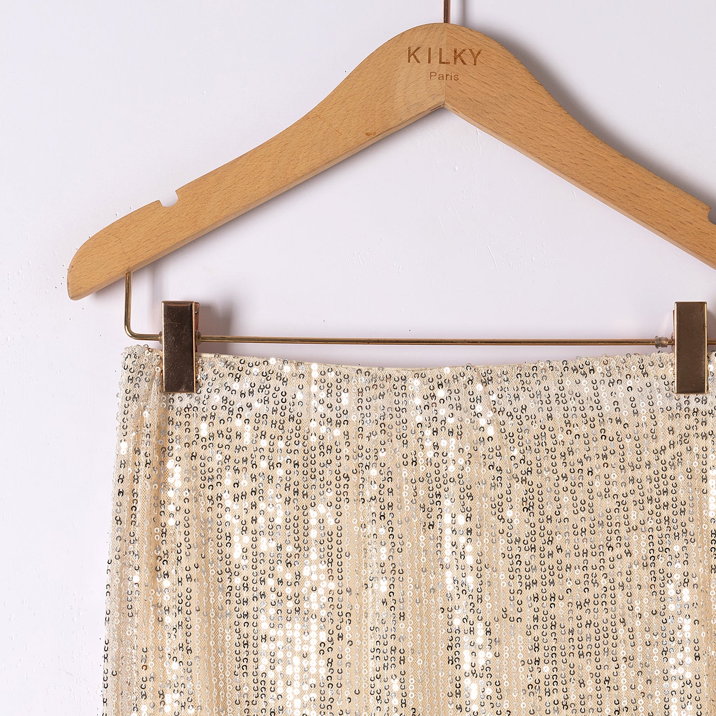 Beth gold sequin skirt