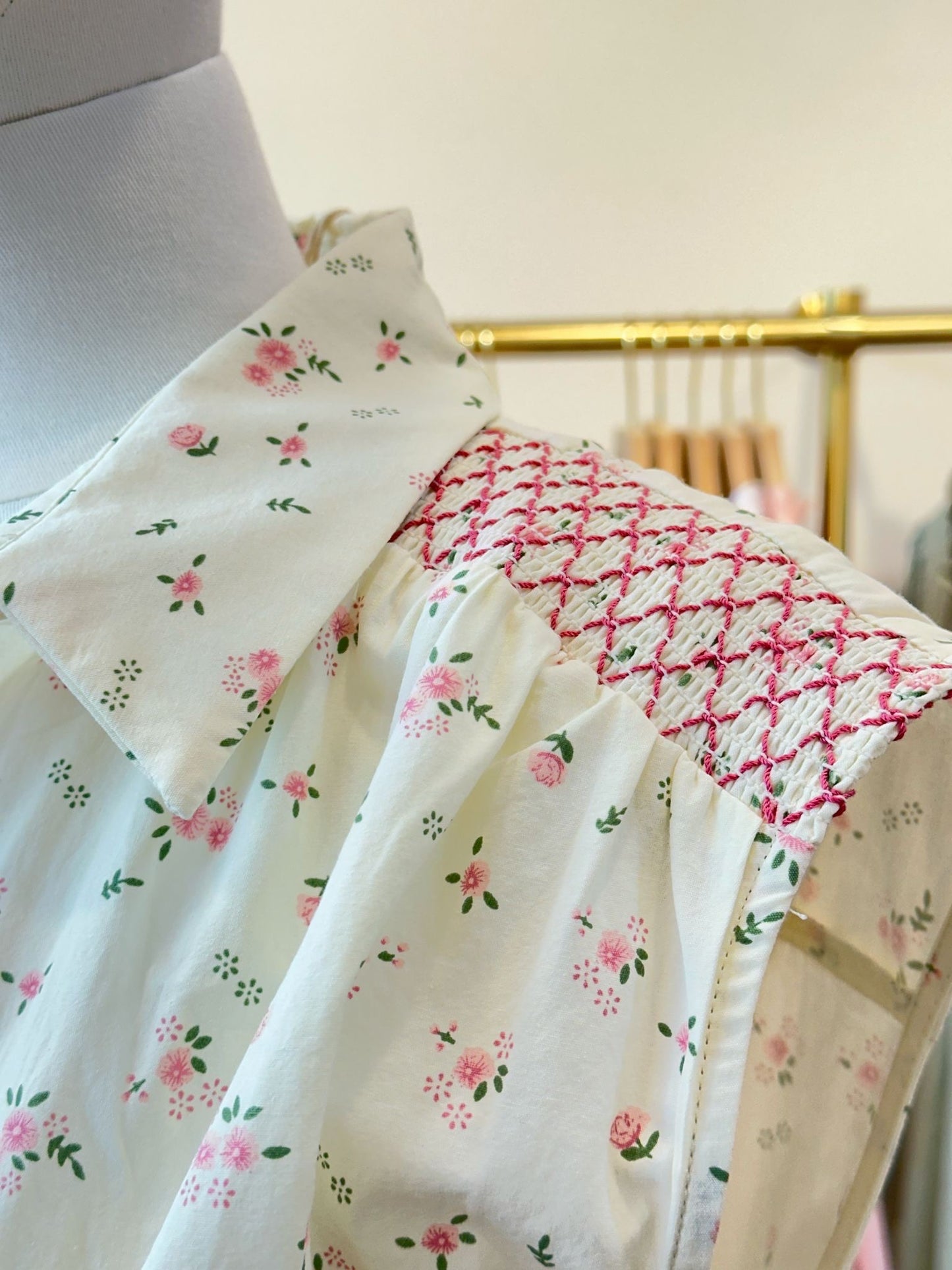 Suzy embroidered floral sleeveless blouse