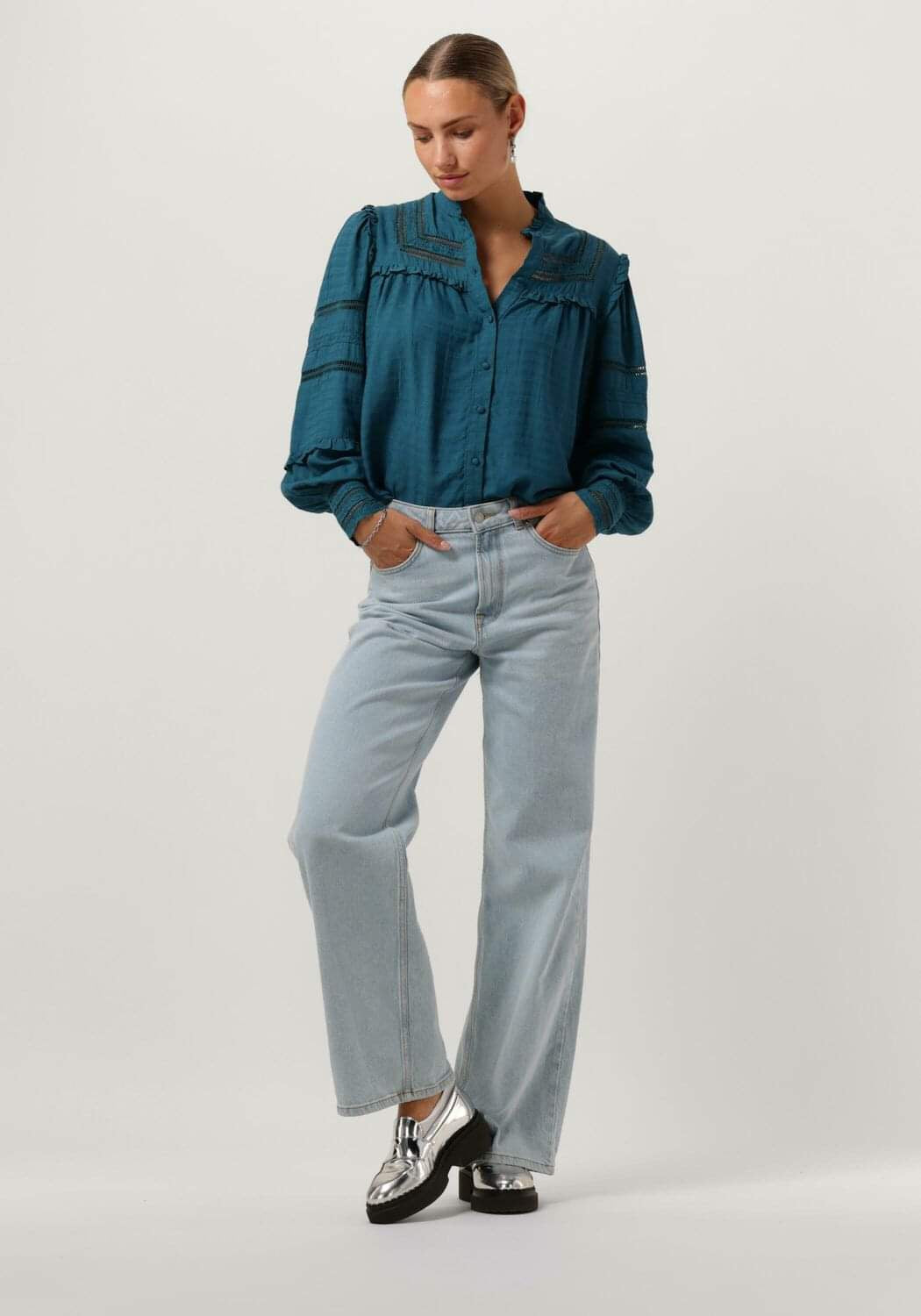 YASHENJA Organic cotton embroidered shirt