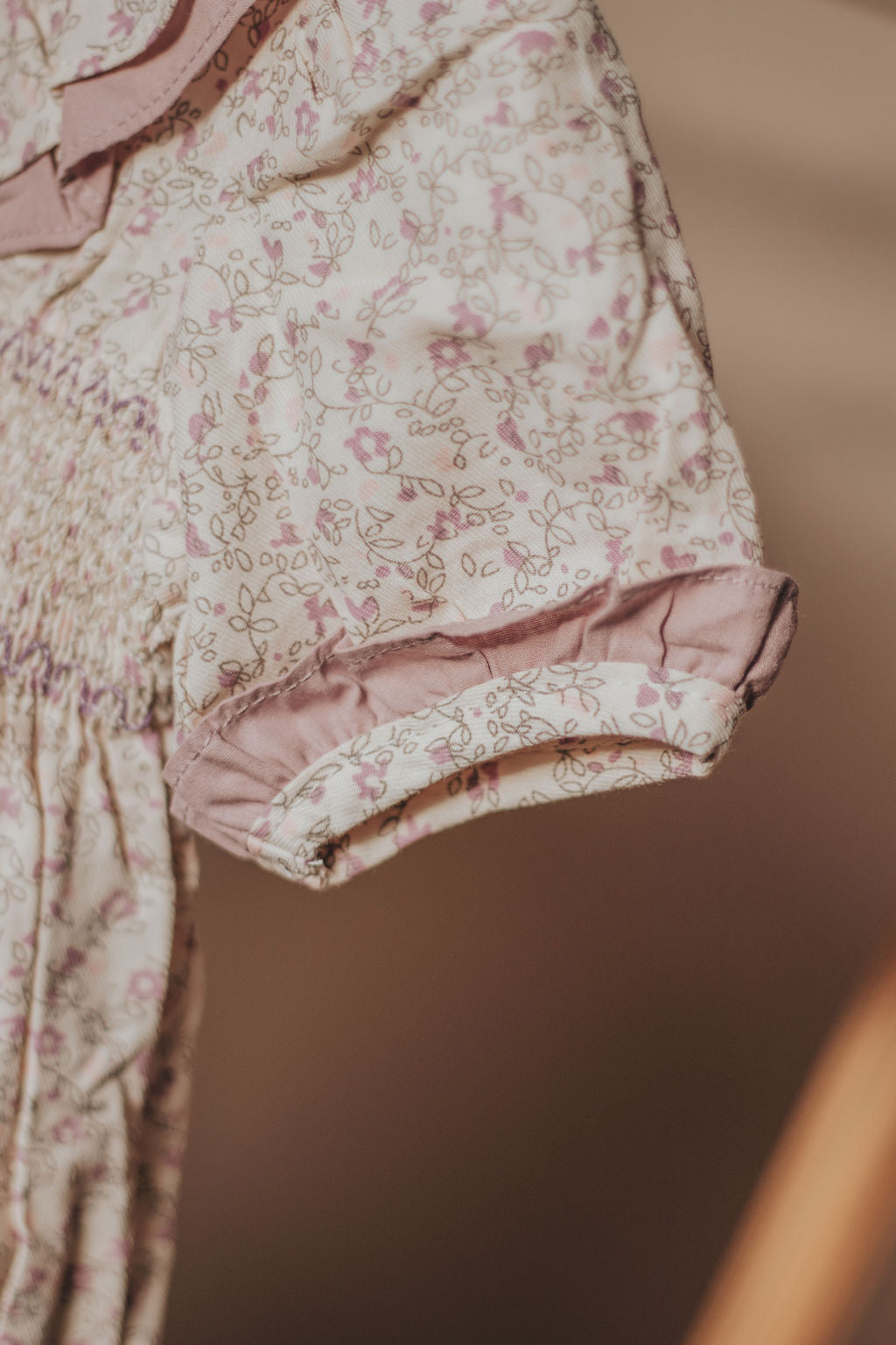 Lillie smocked floral dress
