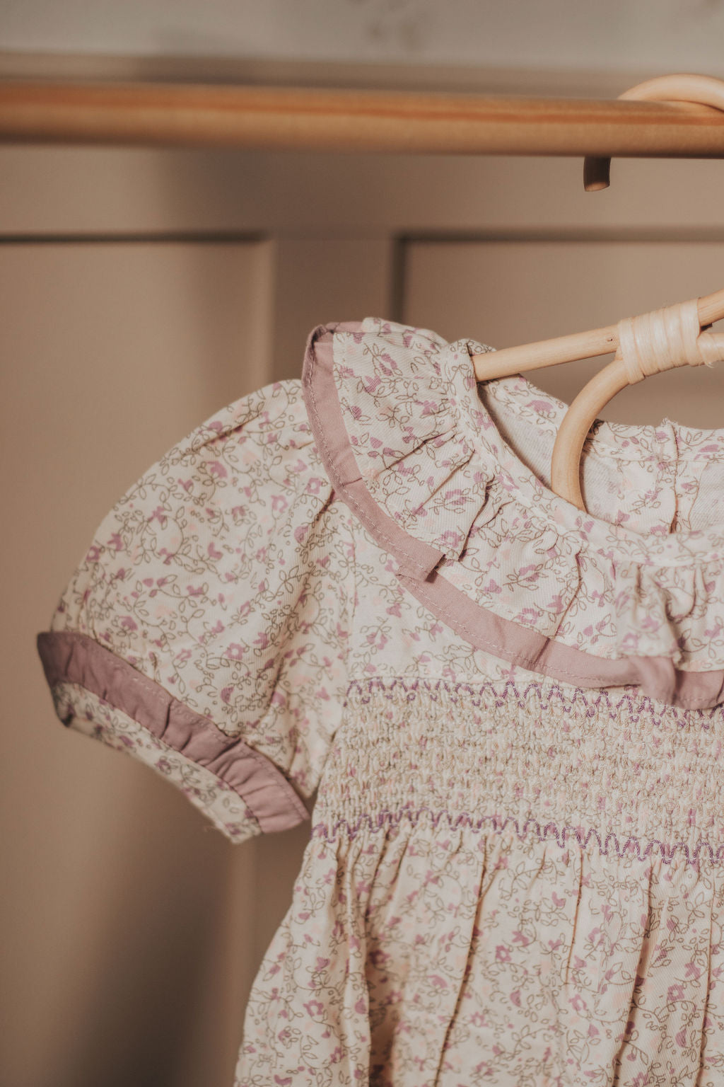 Lillie smocked floral dress